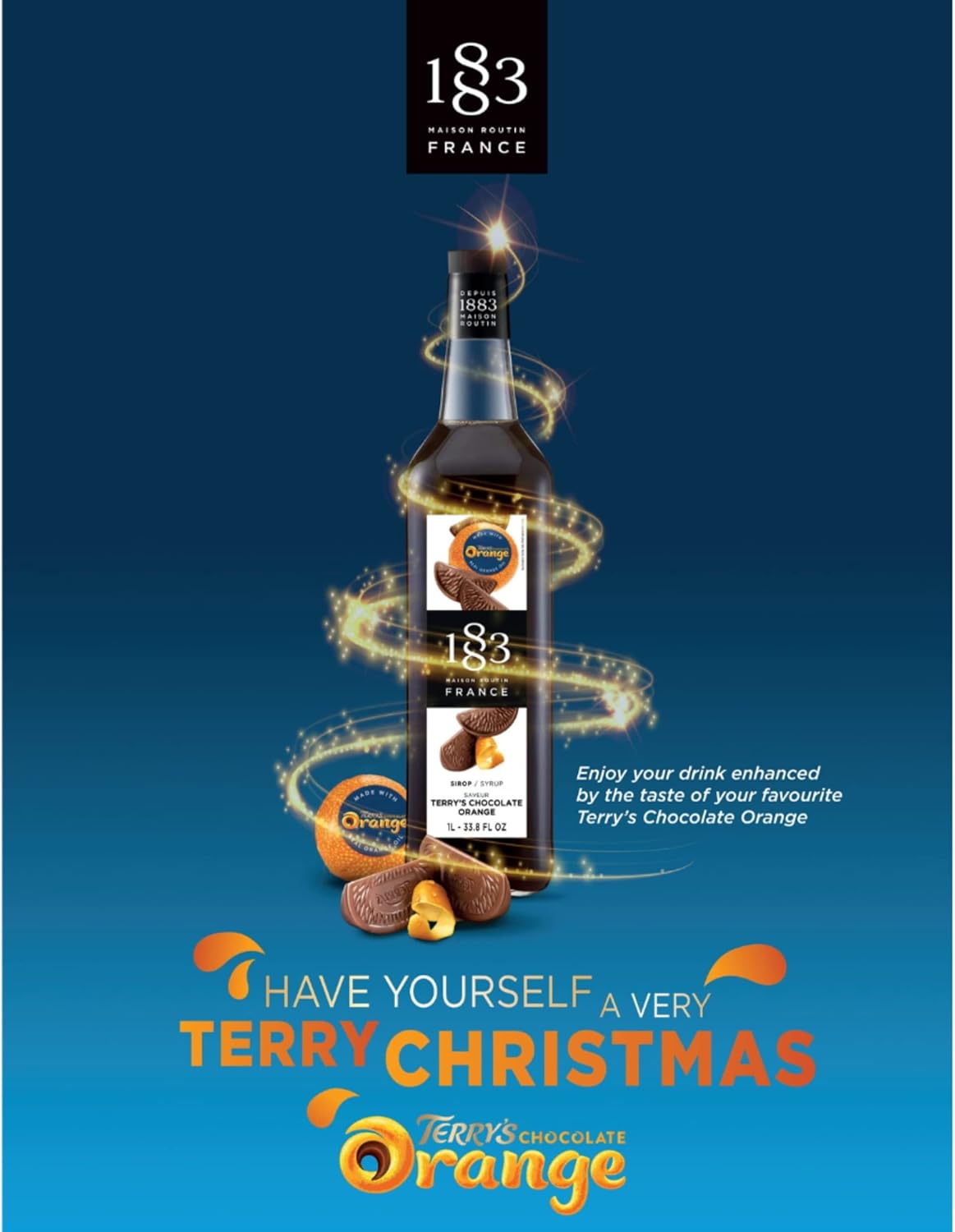 1883 Maison Routin Terry's Chocolate Orange Syrup for Coffee & Hot Chocolate 5