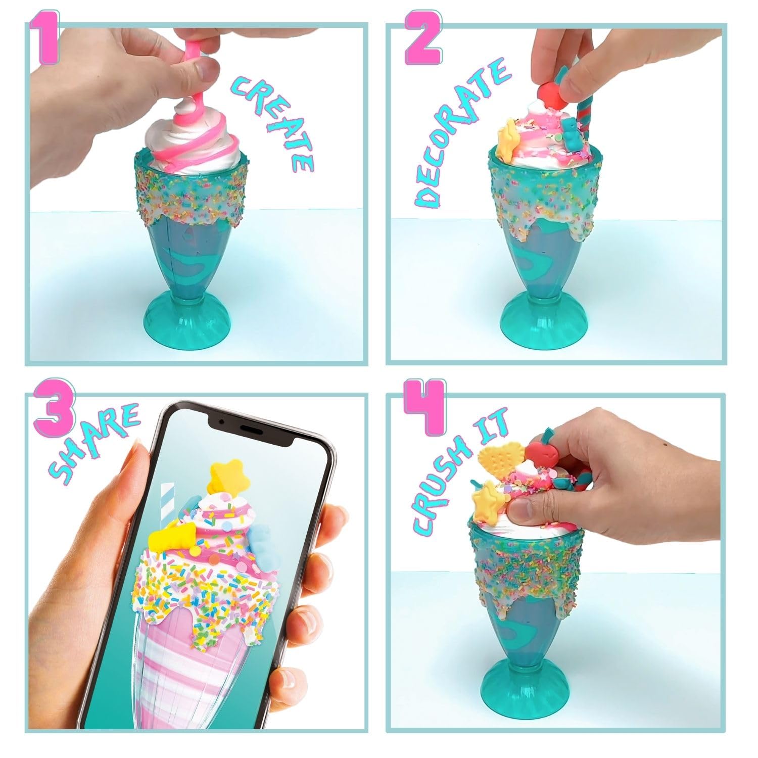 So Slime Sensations - Sugary Crush Milkshake Slime Kit 12