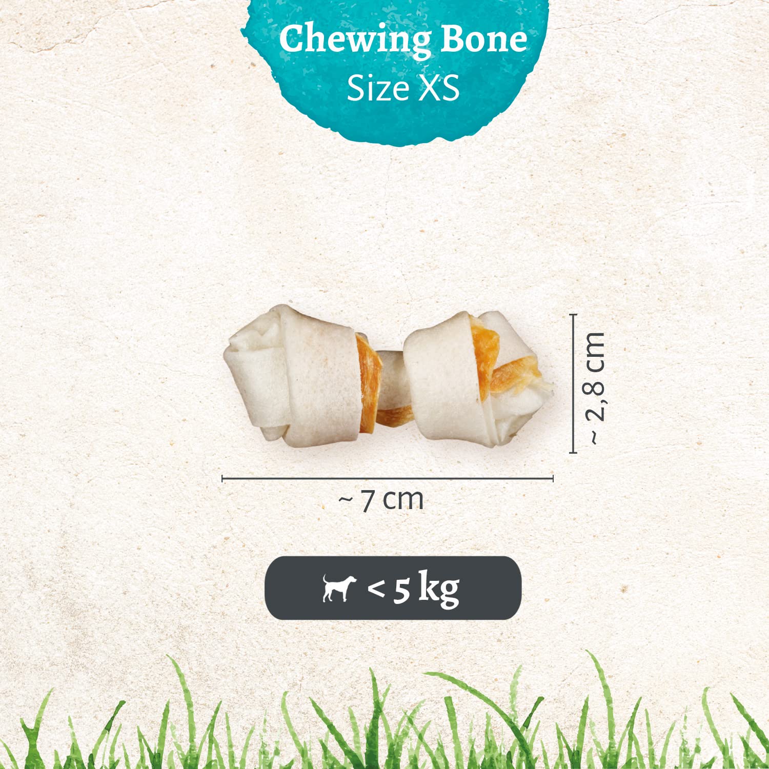 8in1 Dental Delights Bones XS - Chicken & Beef Hide Chew for Plaque Removal | Low Fat Snack 4