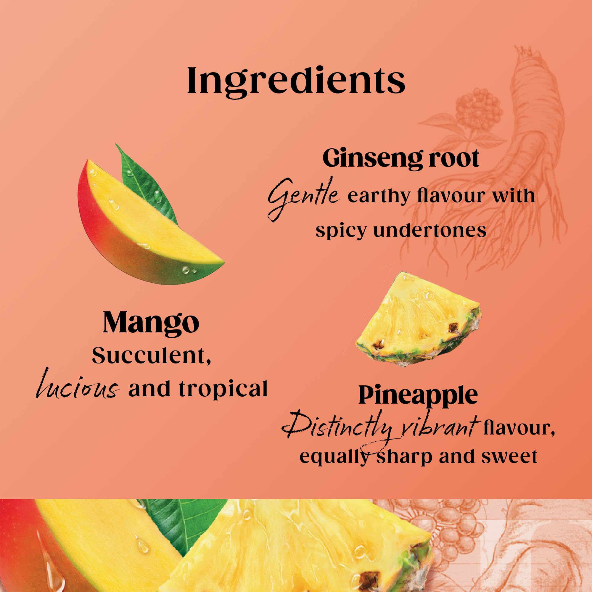 Twinings Superblends Focus Kräutertee – Mango- und Ananas-Aufguss mit Ginseng und Vitamin B6, 80 biologisch abbaubare Teebeutel 6