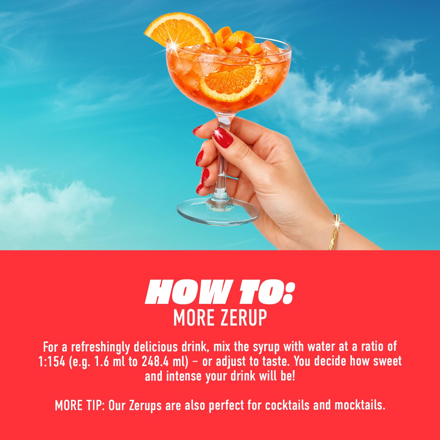 MORE NUTRITION Zerup Mojito Syrup - Sugar-Free | 65 ml | Makes 8+ Liters 3