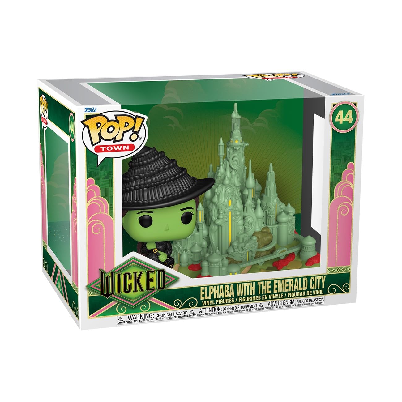 Funko Pop! Town: Wicked - Elphaba w/Emerald City Vinyl Figure 79751
