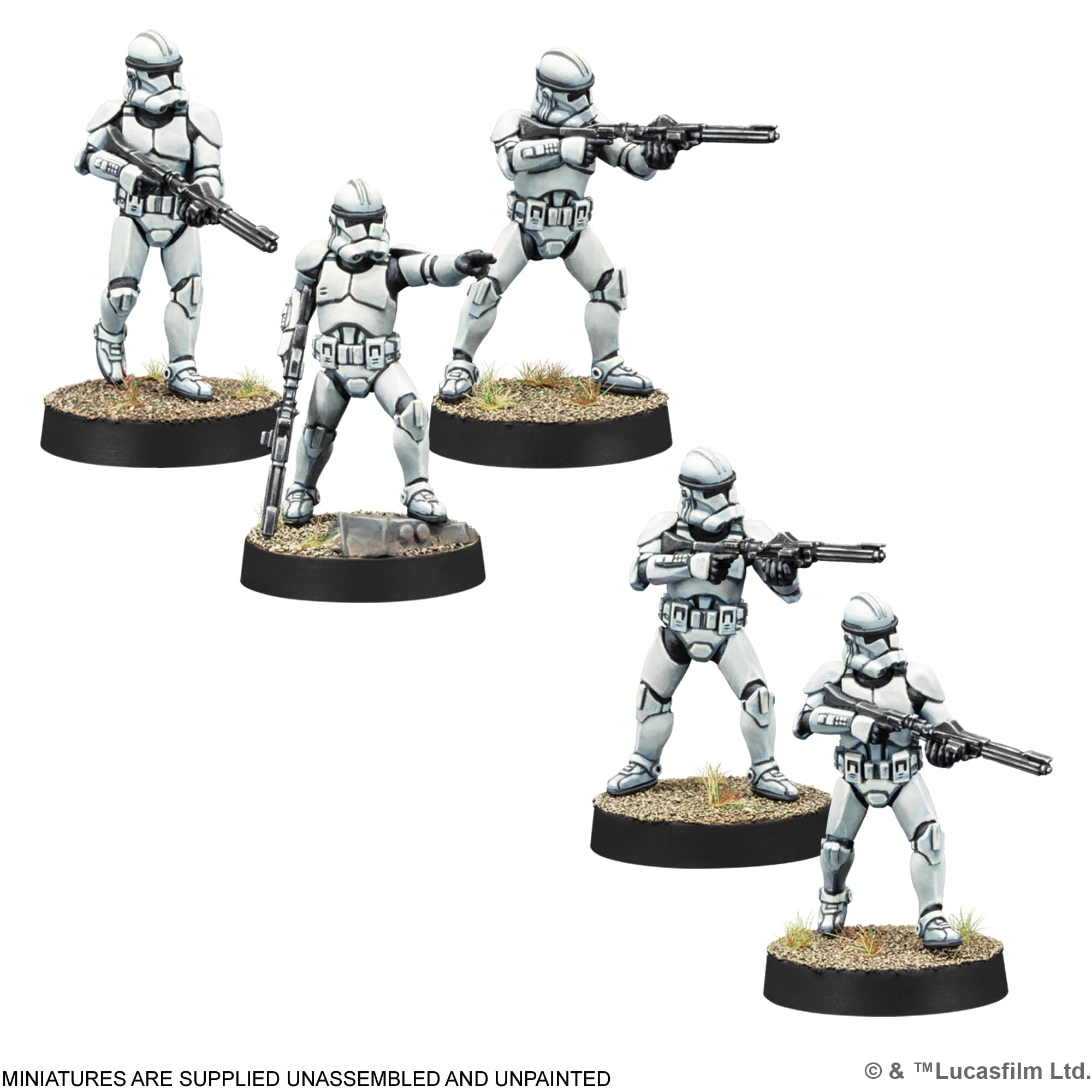 Asmodee Star Wars: Legion - Clone Trooper Marksmen Miniature Board Game Expansion | 11 Miniatures