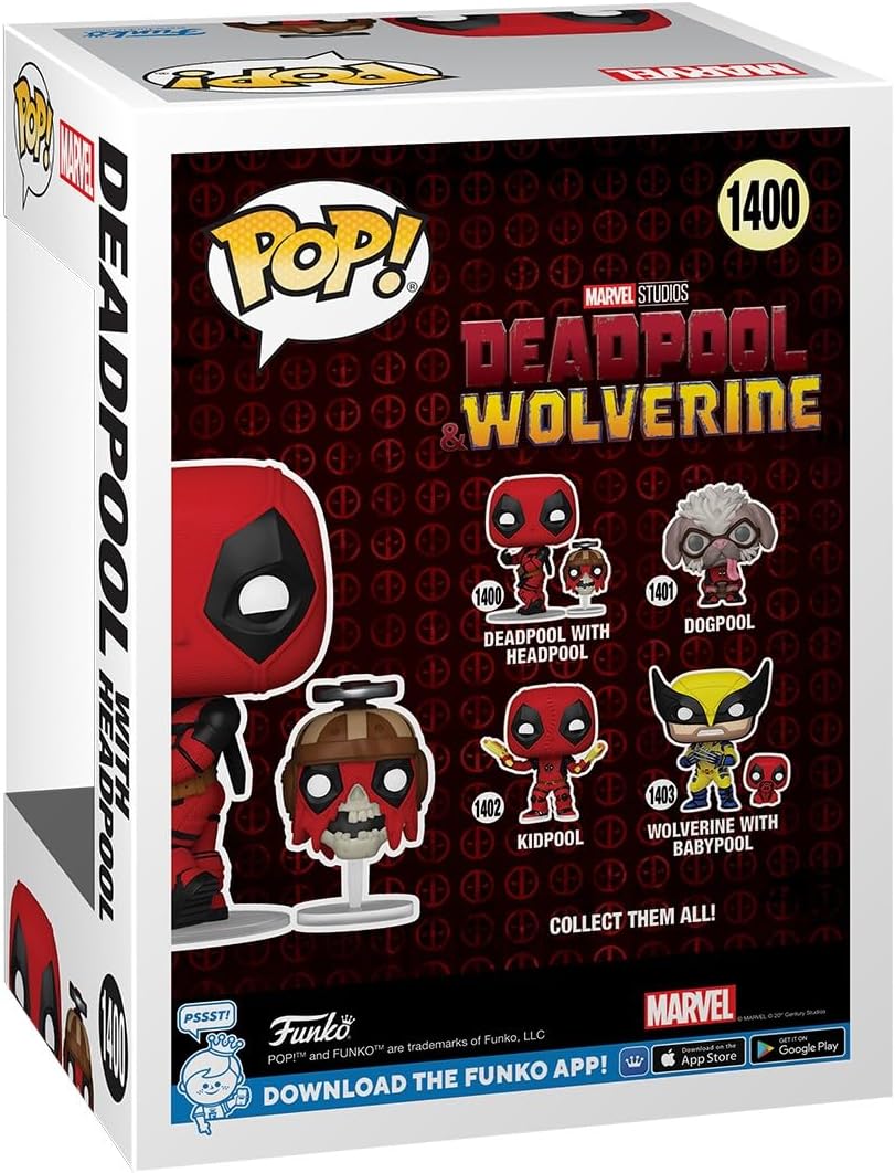 Funko Pop! Deadpool & Wolverine - Deadpool with Headpool Vinyl Figure 6