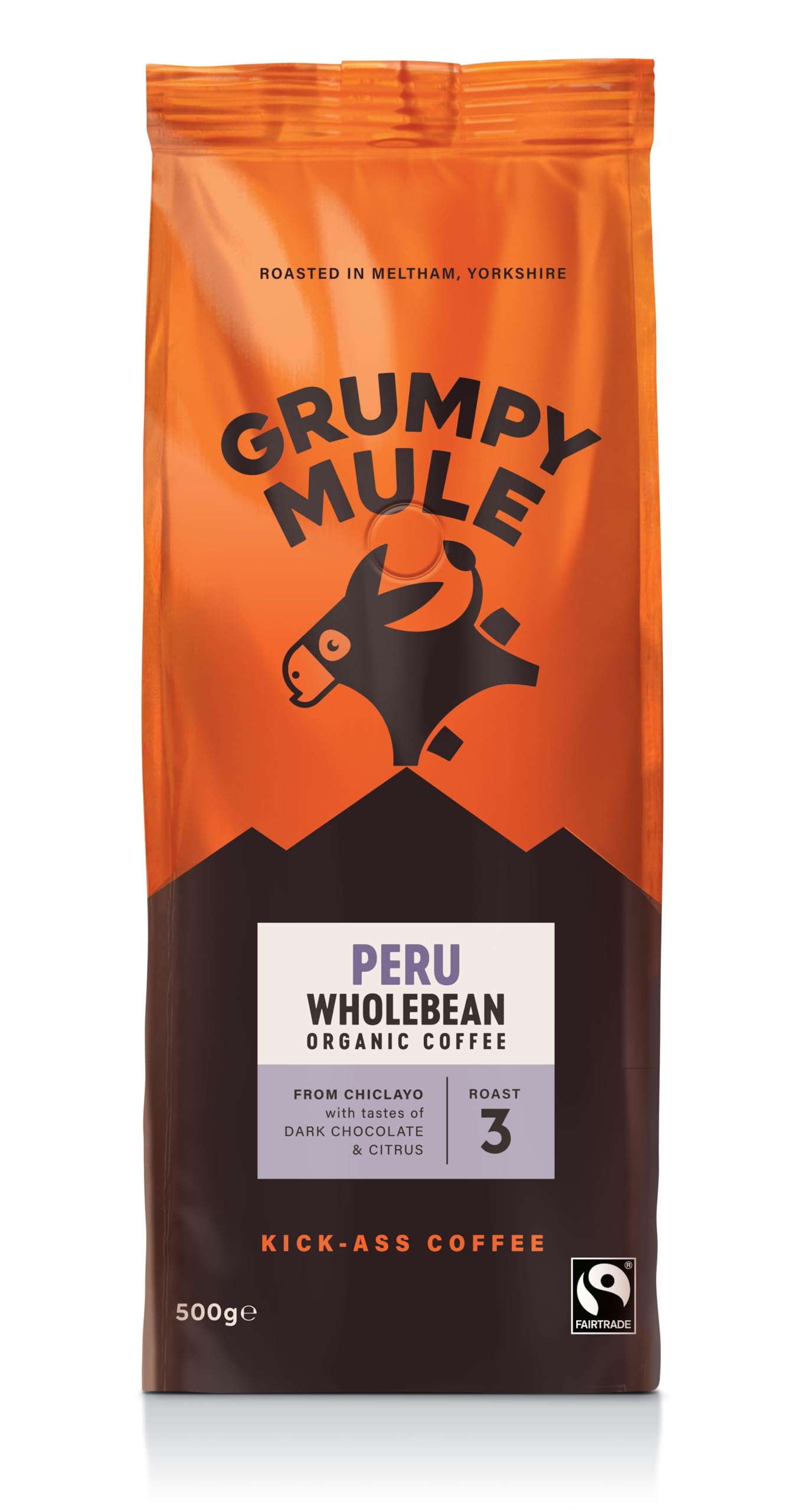 Grumpy Mule - Peru Café Feminino Organic Whole Coffee Beans 6
