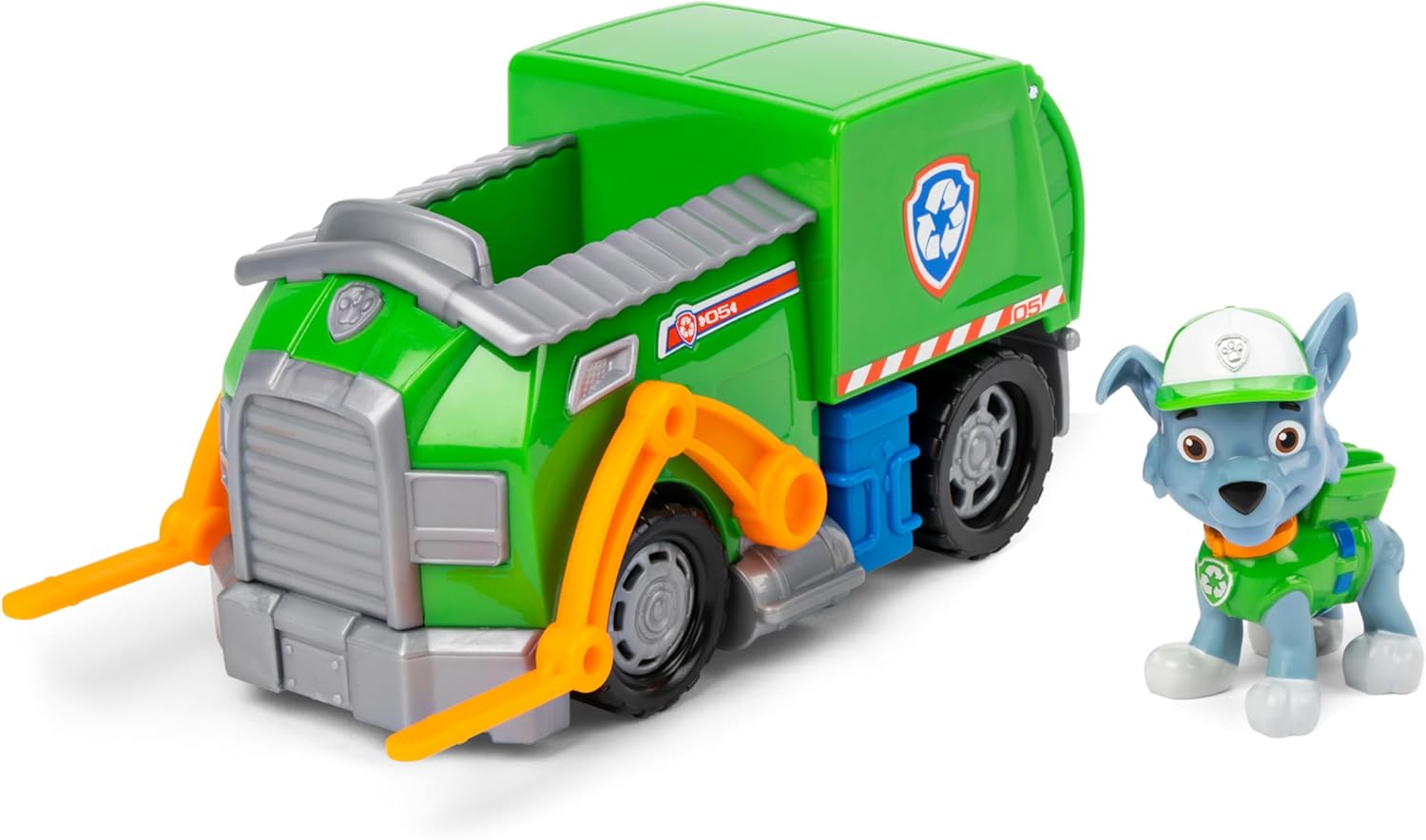 Paw Patrol Rocky’s Recycle Truck Playset - Includes Collectible Action Figure