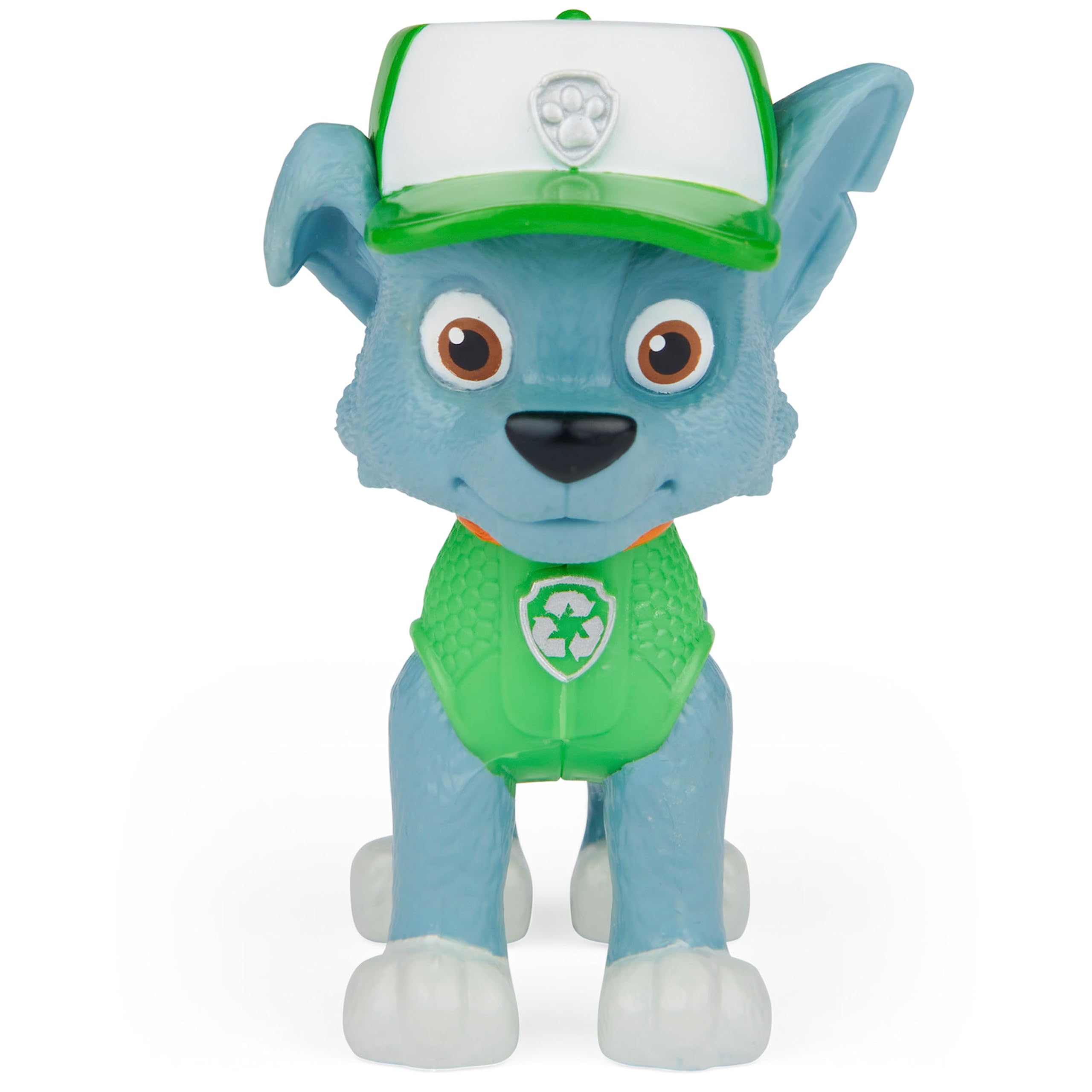 Paw Patrol Rocky Action Figure with Clip-on Backpack and 2 Projectiles - Movie Collectible Toy for Kids 3+ 3