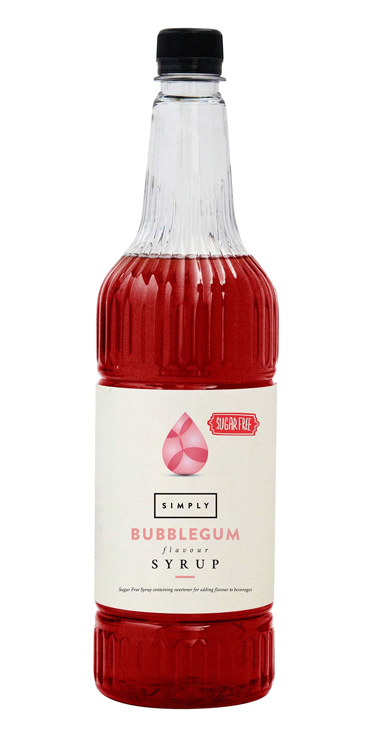 Simply - Sugar Free Bubblegum Syrup, Low Calorie Vegan Flavoured Syrup for Drinks & Baking
