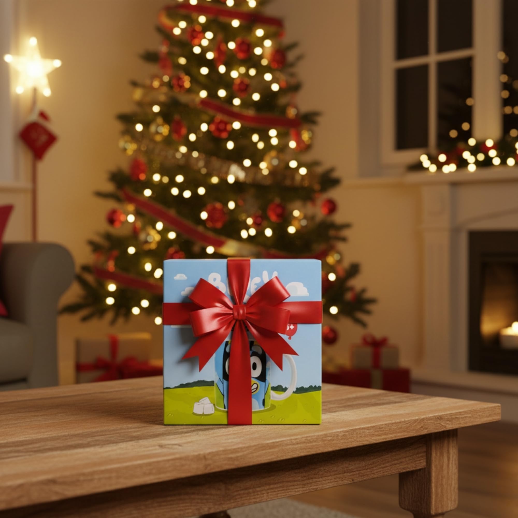 Beams International – Bluey Heiße Schokolade Geschenkset mit Tasse mit Bluey &amp; Bingo 8