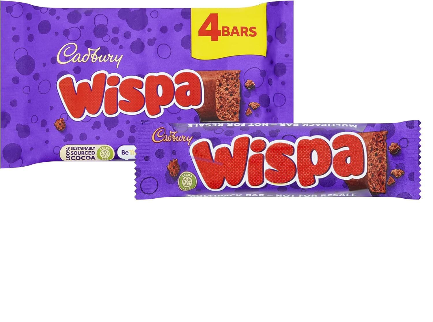 Cadbury - Wispa Chocolate Bar (95g Multipack of 4) 6