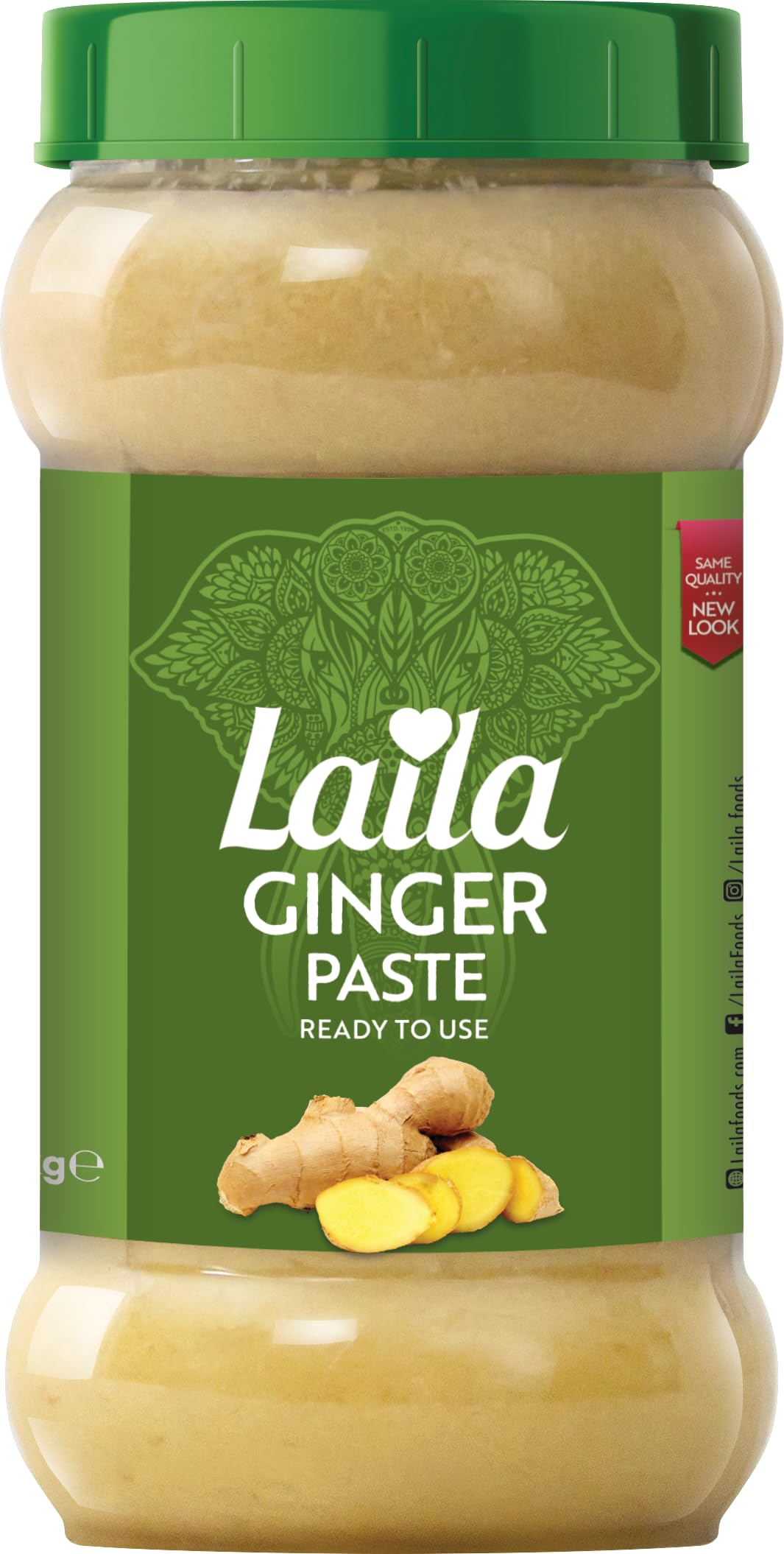 Laila Ginger Paste 1kg - Ready-to-Use Cooking Paste for Curries, Marinades & Stir-Fries