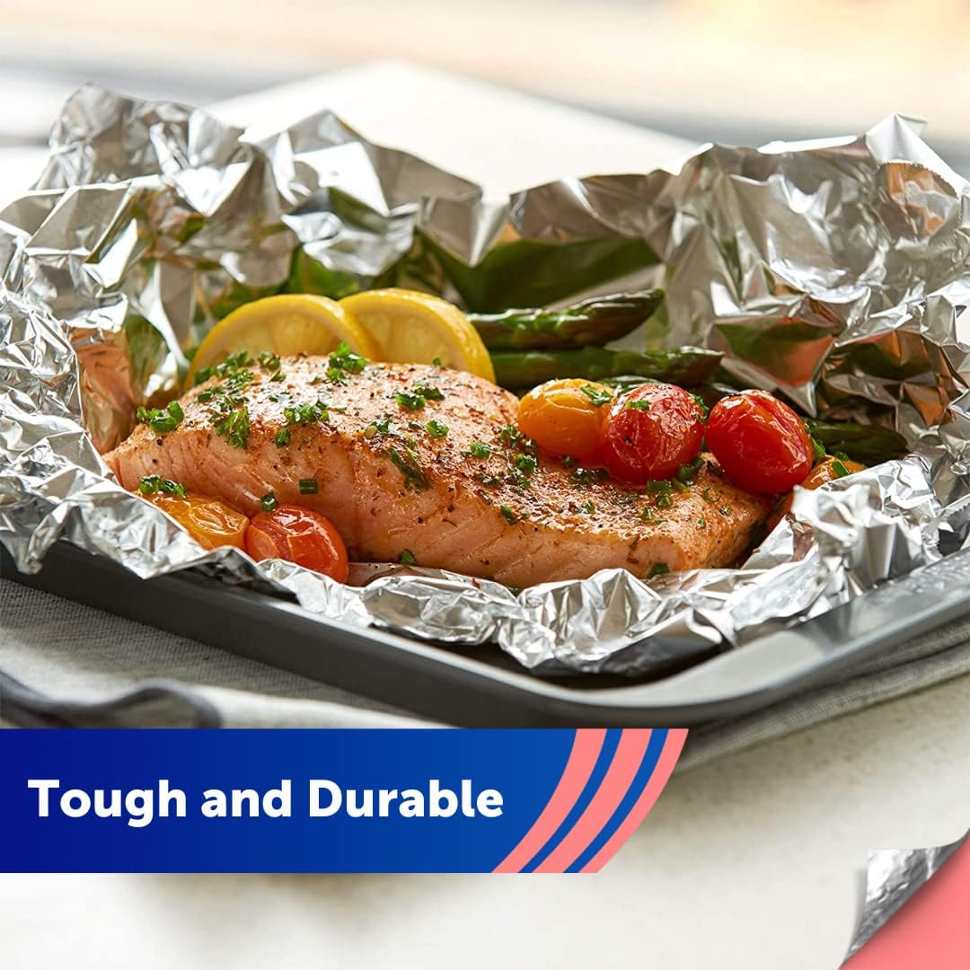 Reynolds Classic Kitchen Foil | 304mm x 9.14m Aluminium Foil Roll for Cooking, Baking & BBQ 5