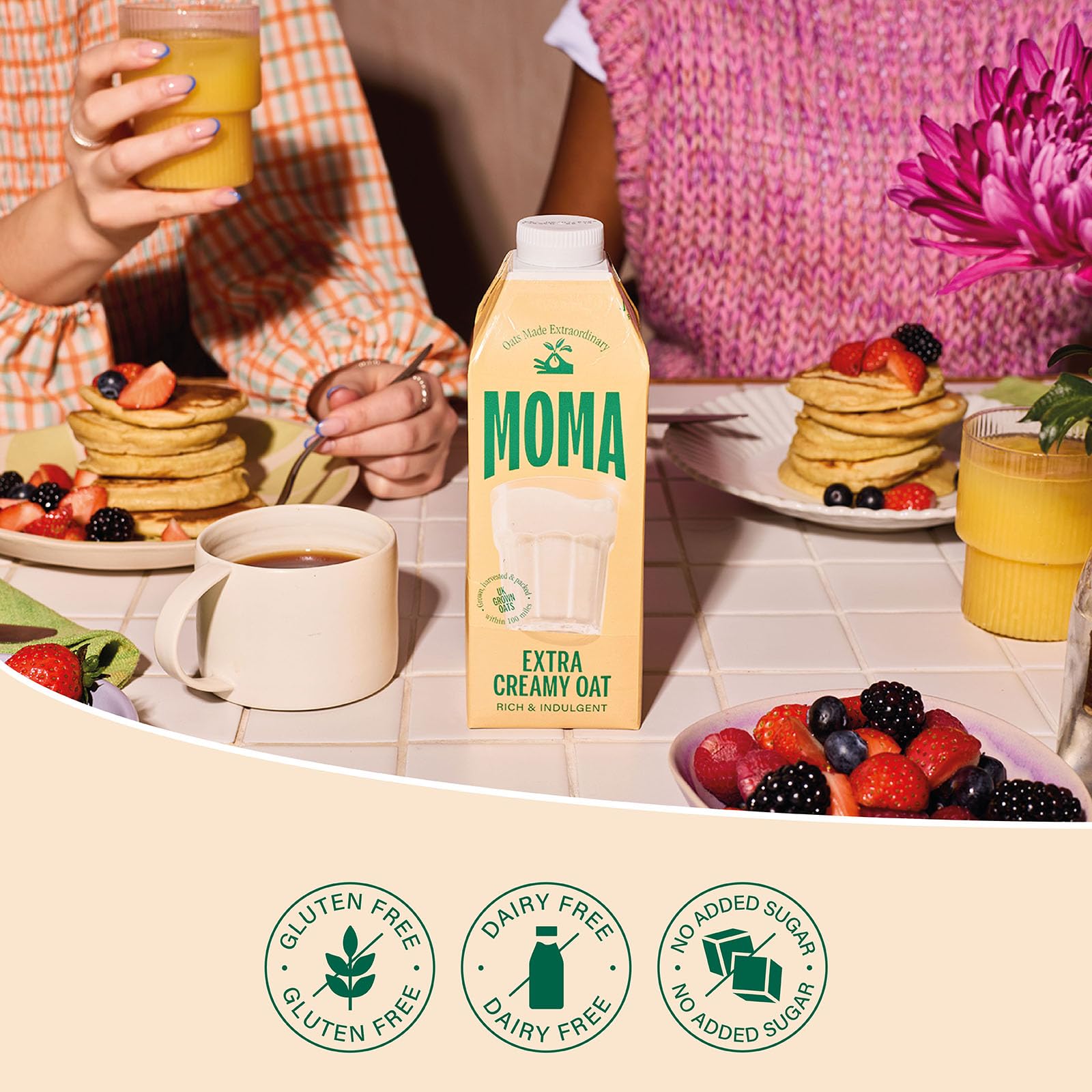 MOMA Extra Creamy Oat Drink - 750ml - 100% Plant-Based, Vegan, No Added Sugar 8