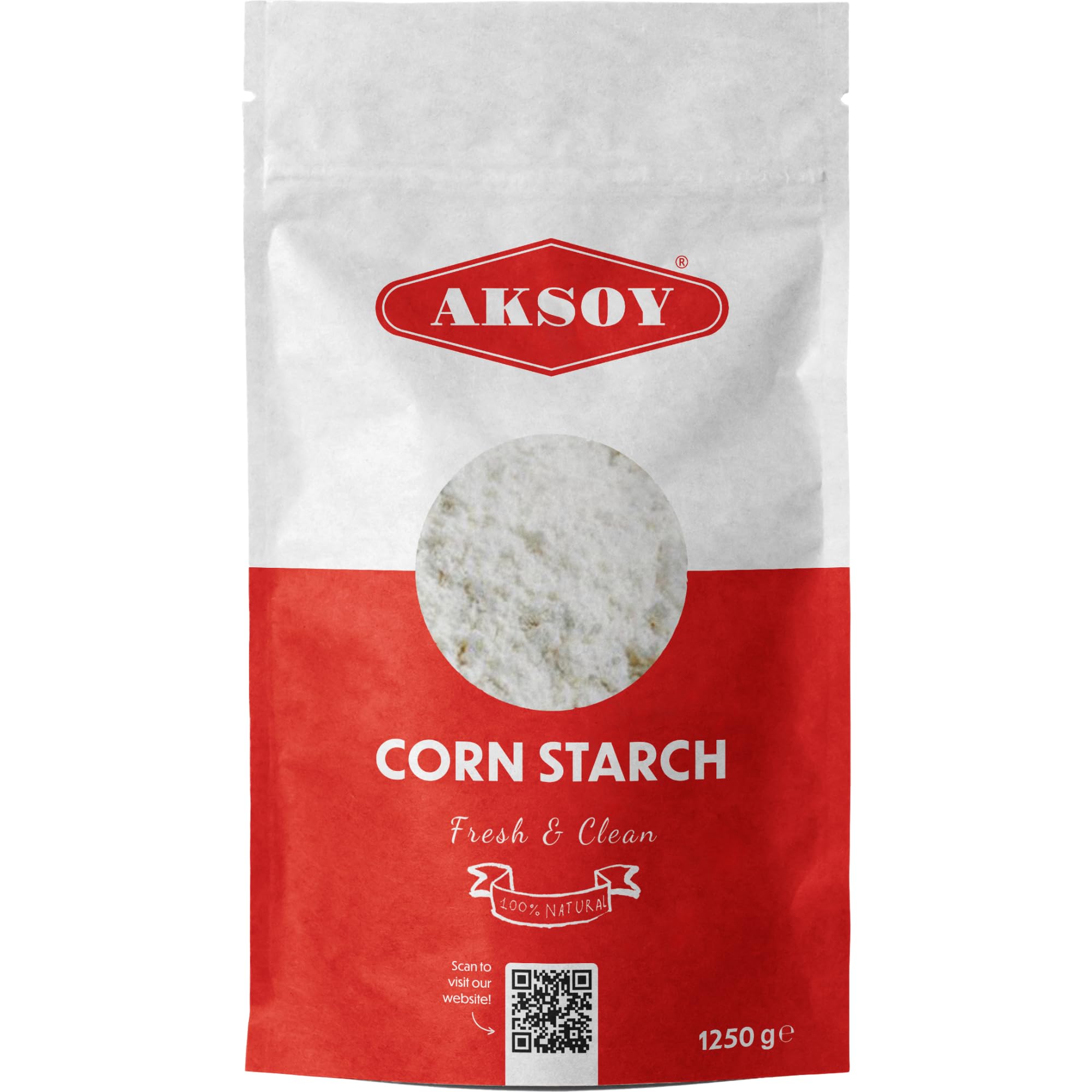 AKSOY 100% Pure Corn Starch | 1.25 KG Resealable Pouch | Non-GMO, Vegan Thickener for Gravy, Sauces, Baking & Puddings 9
