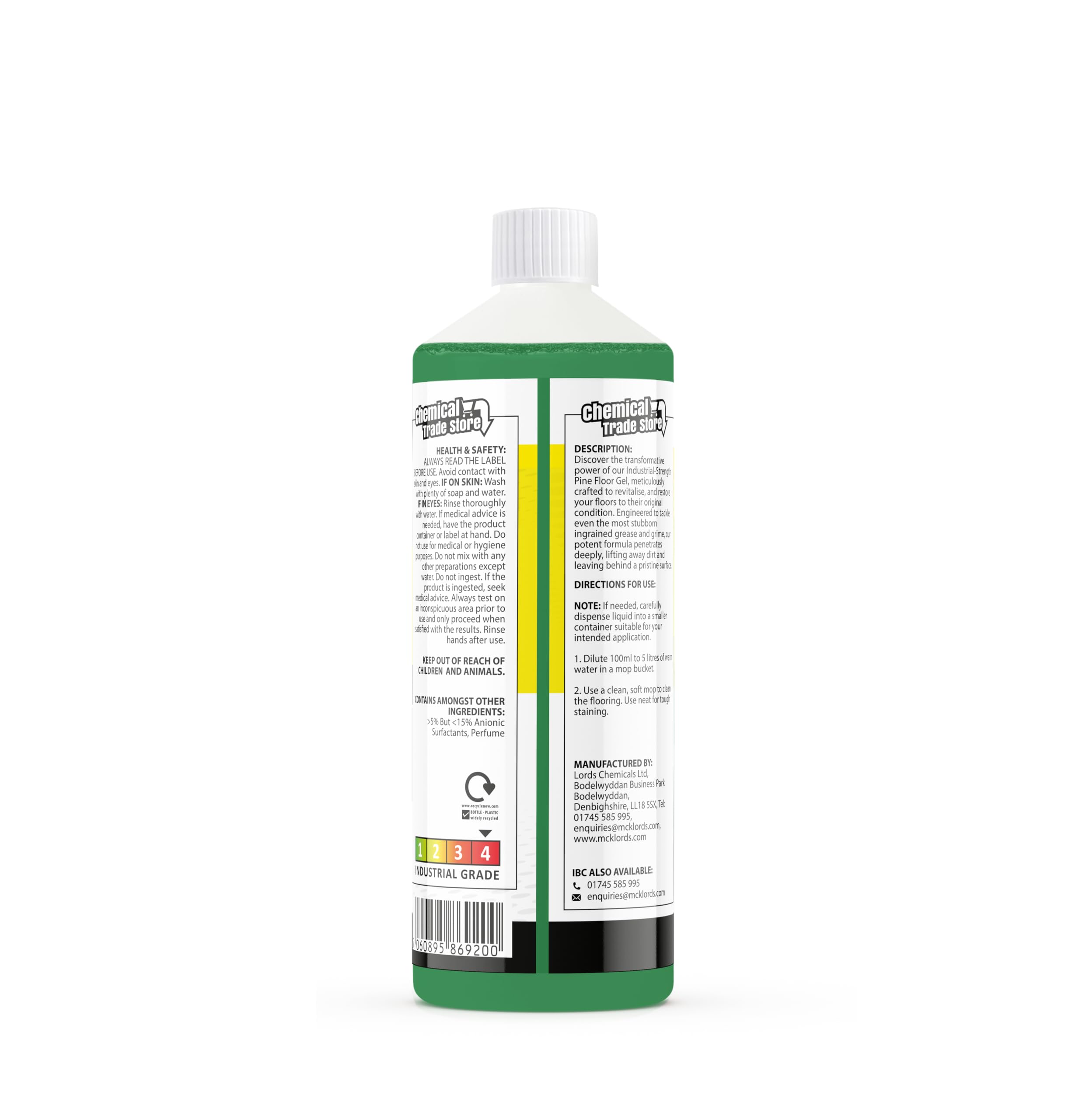 Chemical Trade Store Pine Floor Gel - Industrial Strength Cleaner | 1L | Pine Scent 7