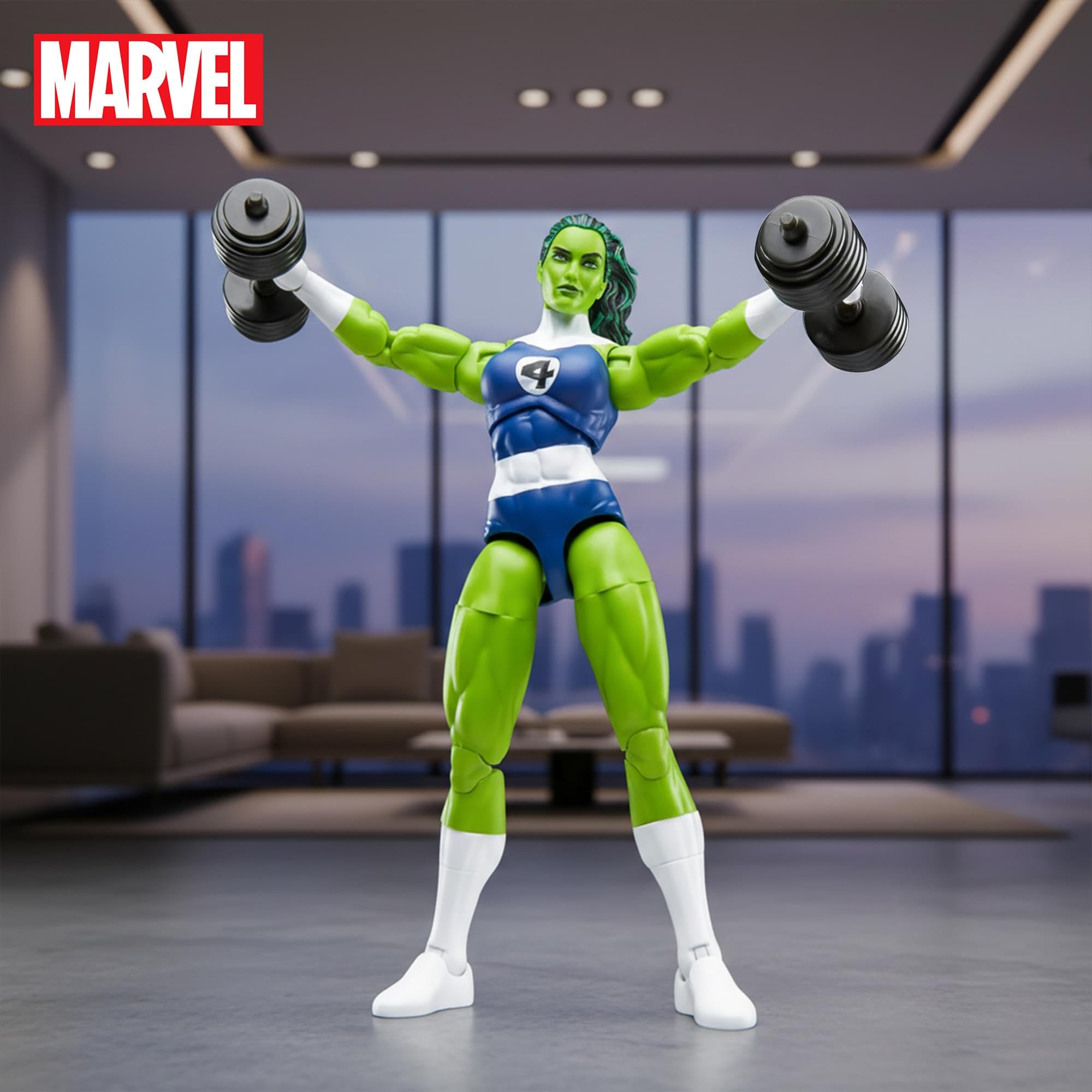 Marvel Legends Series She-Hulk Fantastic Four Action Figure | 6 Inch | Hasbro 9