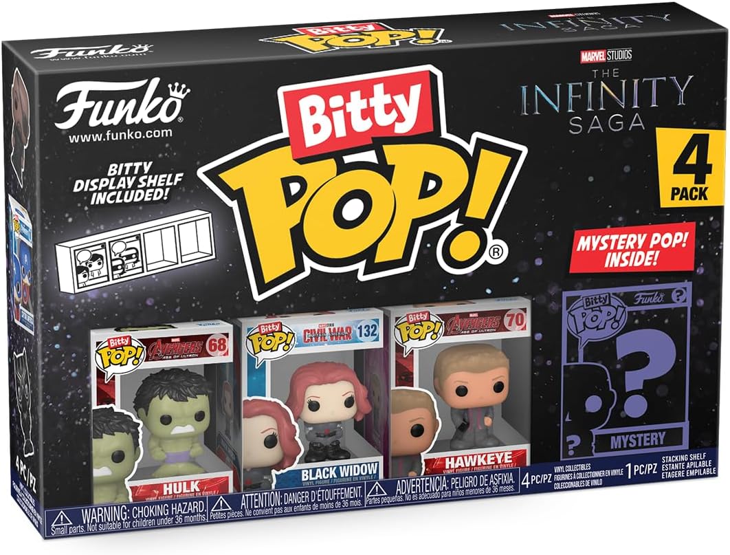 Funko Bitty POP! Marvel - 4-Pack with Mystery Mini Figure (71504) 6