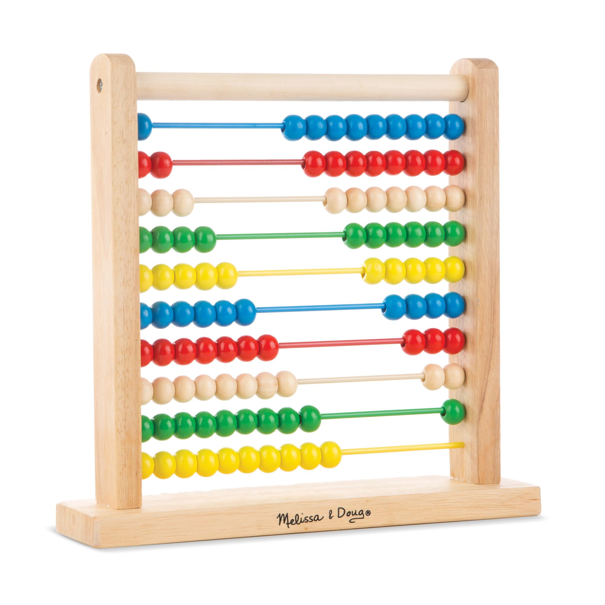 Melissa & Doug Wooden Abacus - Educational Counting Frame for Kids 10