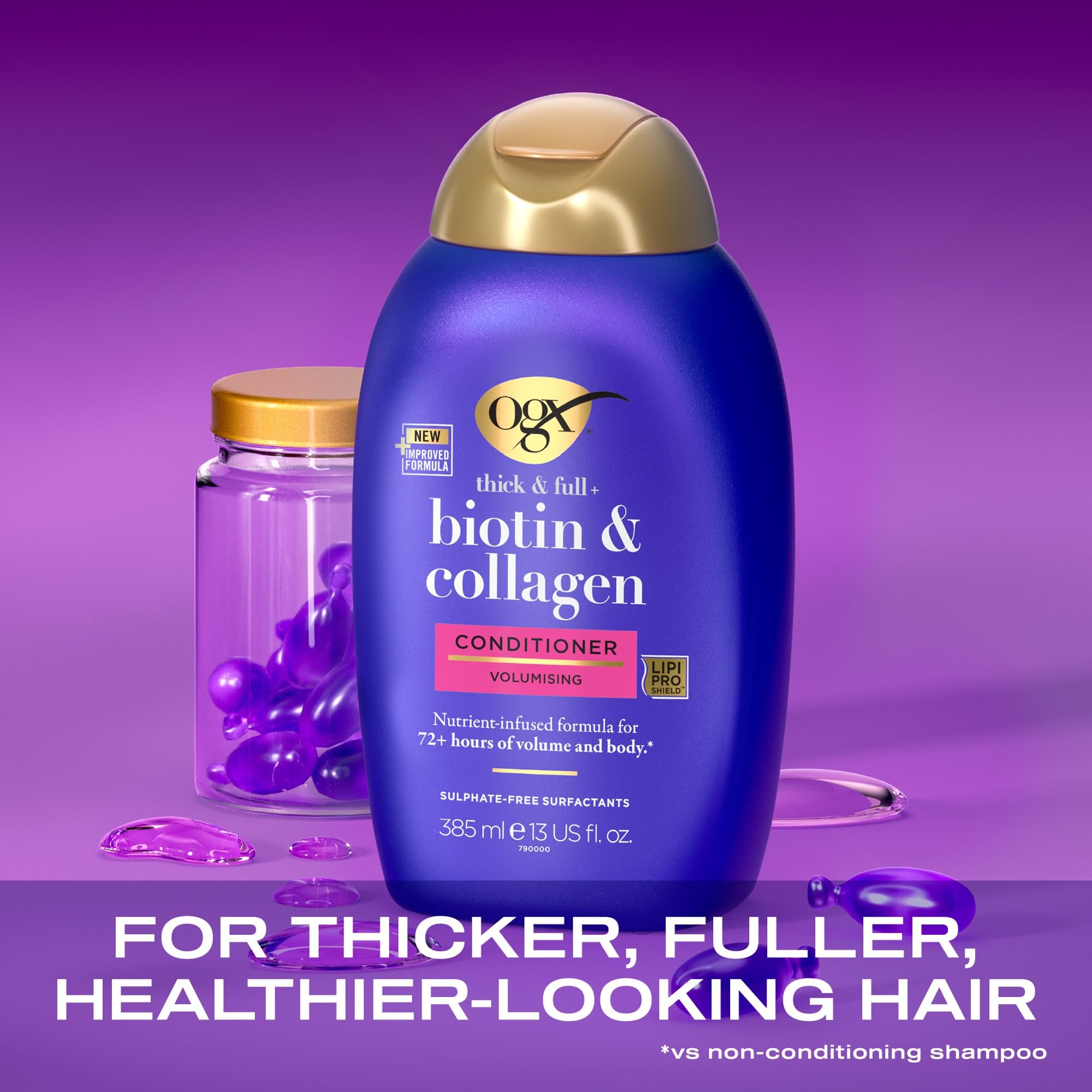 OGX Biotin and Collagen Hair Thickening Conditioner (385ml) 9