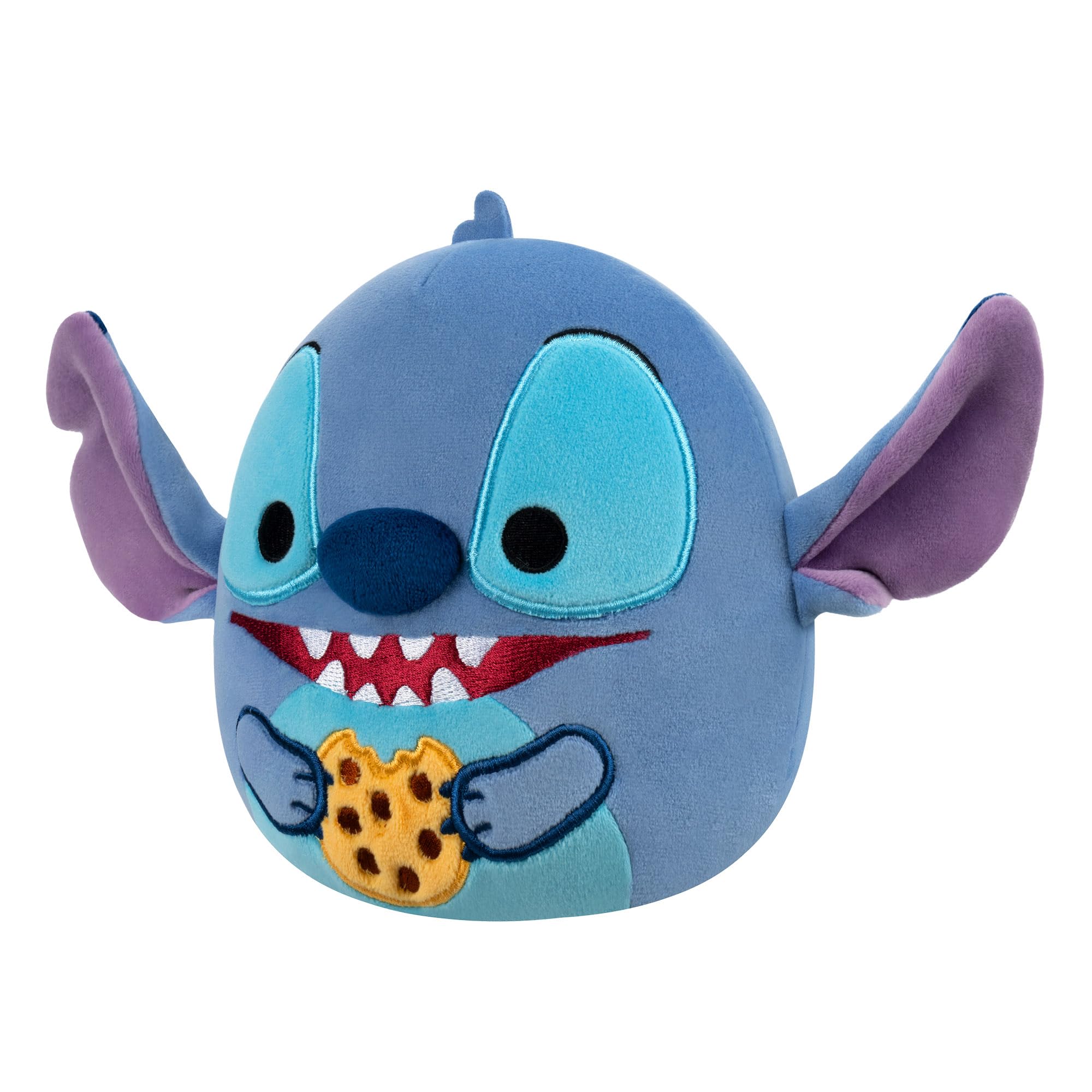 Squishmallows 10-Inch Disney Chef Stitch Eating Chocolate Chip Cookie Plush - Soft Stuffed Animal for Kids 3+ 6