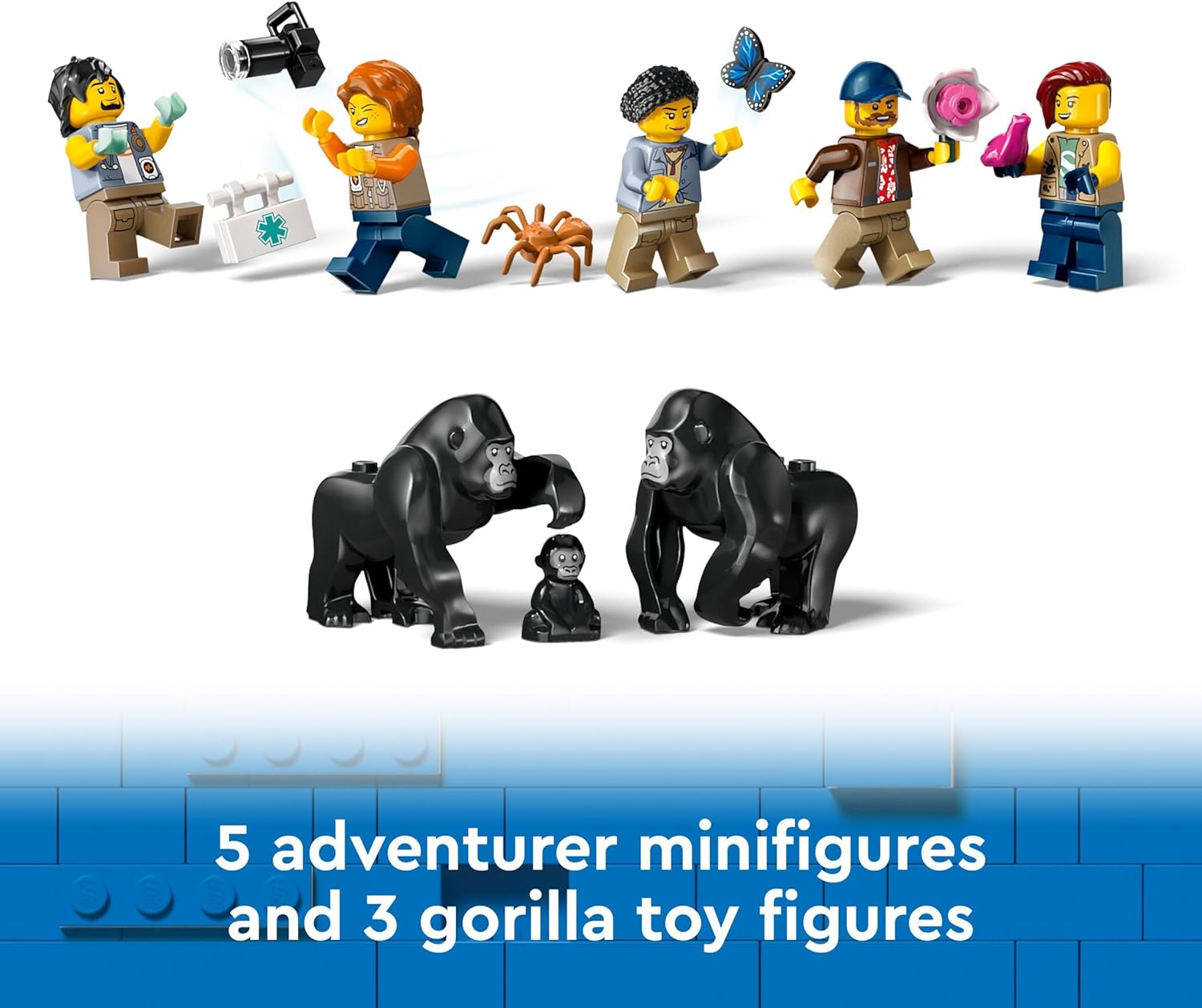 LEGO City Jungle Explorer Helicopter at Base Camp - Building Toy Playset for Kids 8+ 3