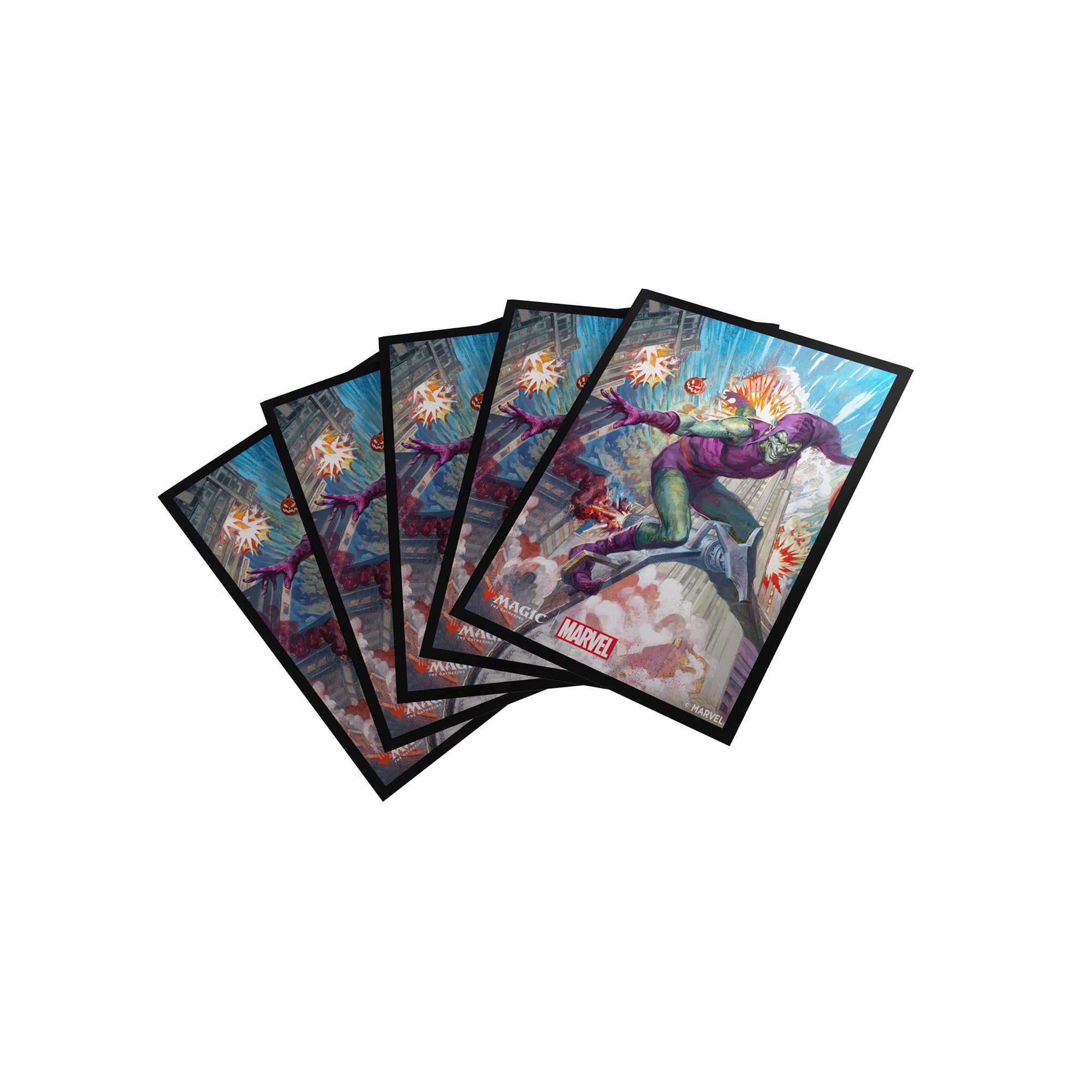 Gamegenic Magic: The Gathering Premium Art Sleeves - Green Goblin | 105 Count | Matte Back