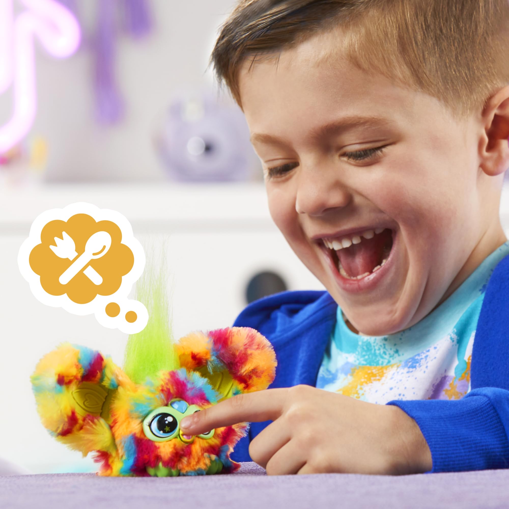 Furby Pix-Elle Mini Electronic Plush Toy - Series 1 Furblet with Sounds & Keychain Clip 5