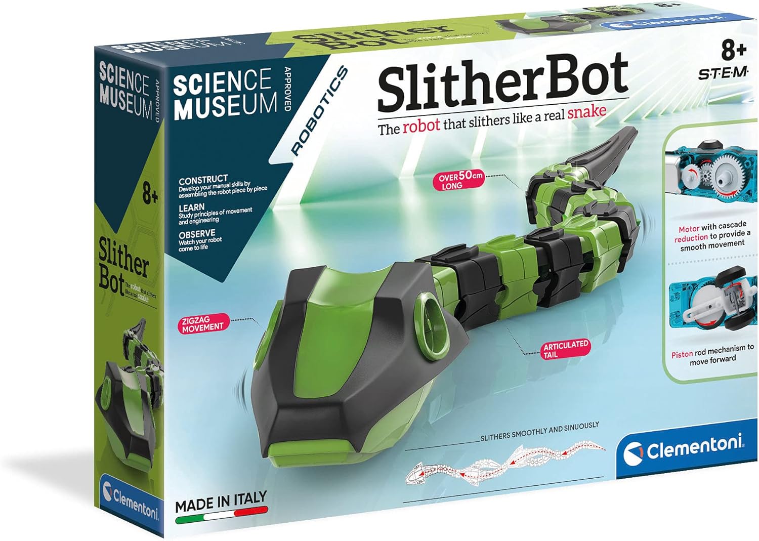 Clementoni Slither Bot - Build & Play Snake Robot for Kids 8+