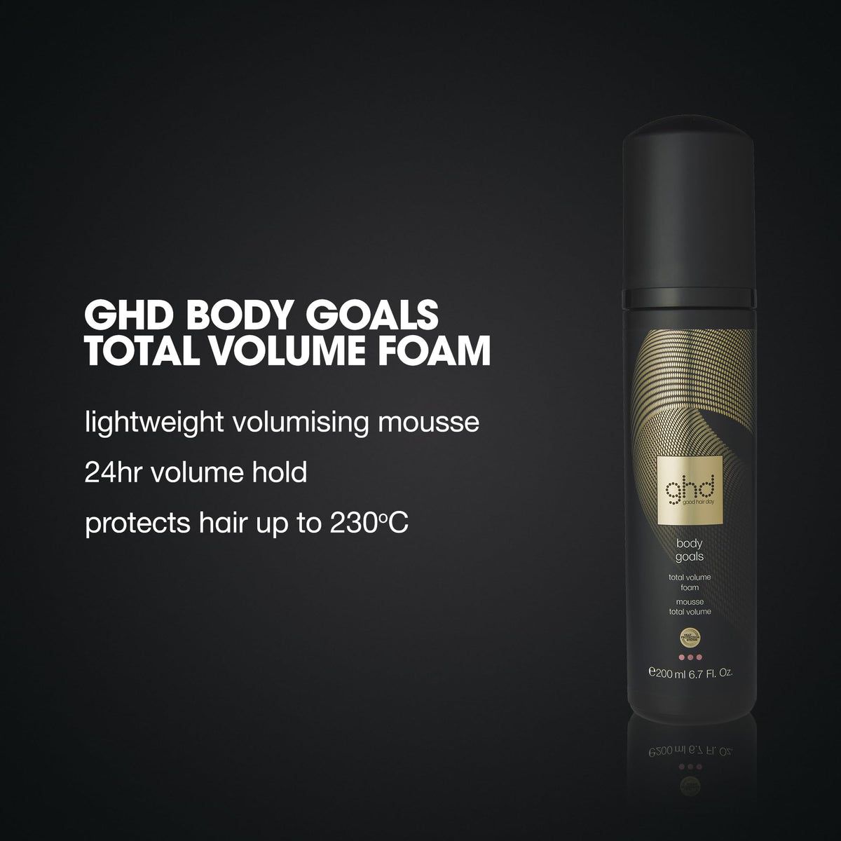 ghd Body Goals Total Volume Foam - Superior Volume & Fuller Body | 200ml