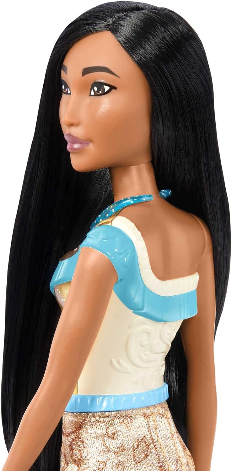 Disney Princess Pocahontas Posable Fashion Doll with Sparkling Outfit and Removable Accessories 6