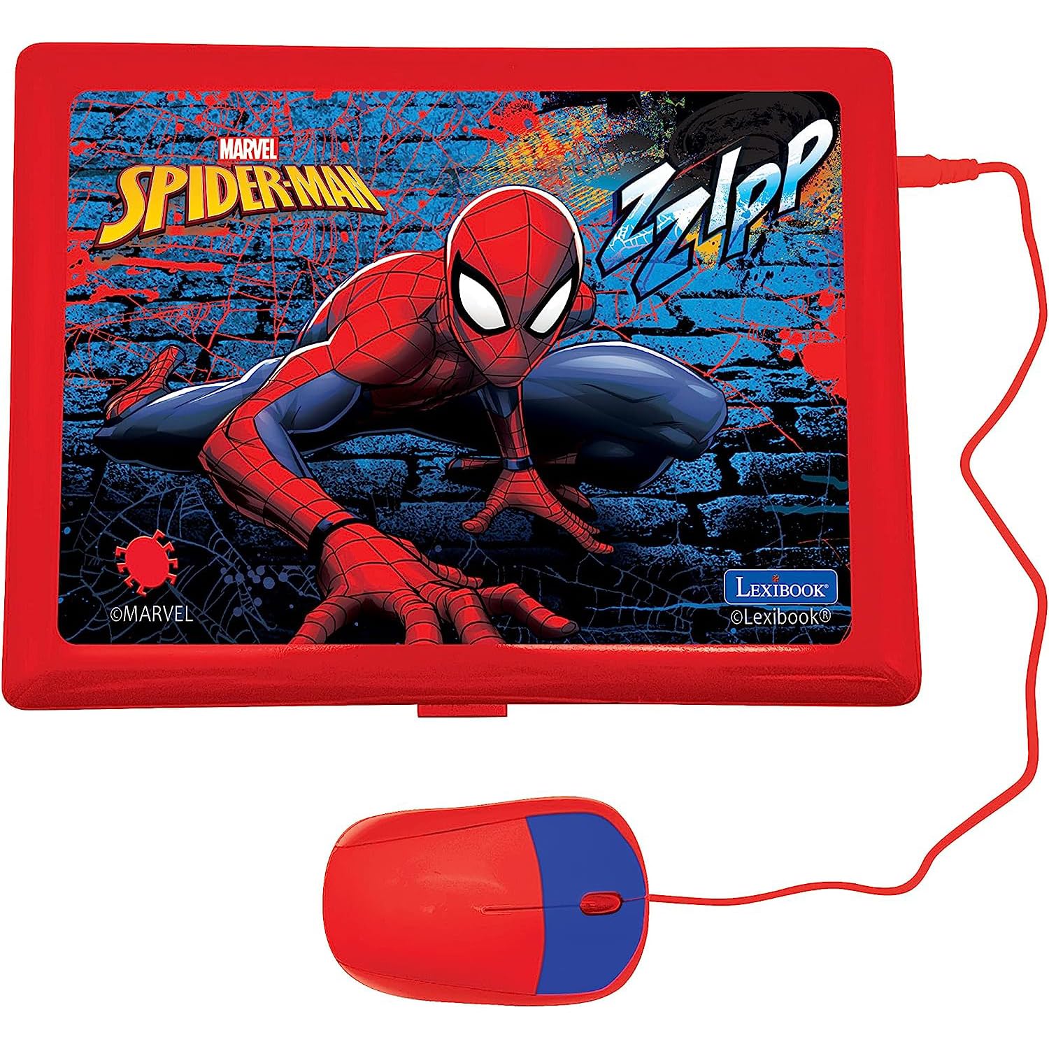Lexibook Spider-Man Educational Bilingual Laptop - Italian/English Learning Toy with 124 Activities, Ages 3+ 5