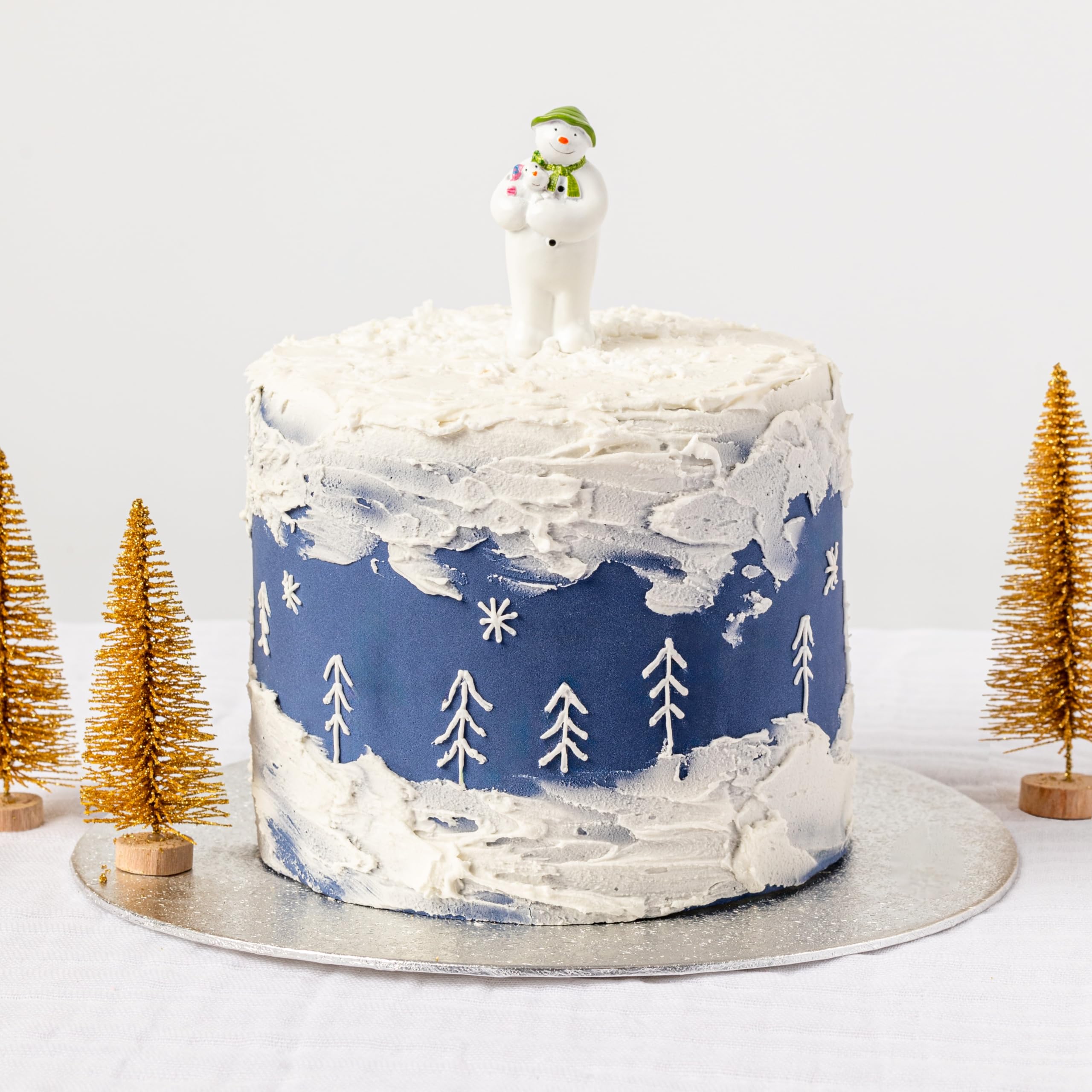 The Snowman™ and The Snowdog Cake Topper - Hand-Painted Resin Figurine for Christmas Cakes 7