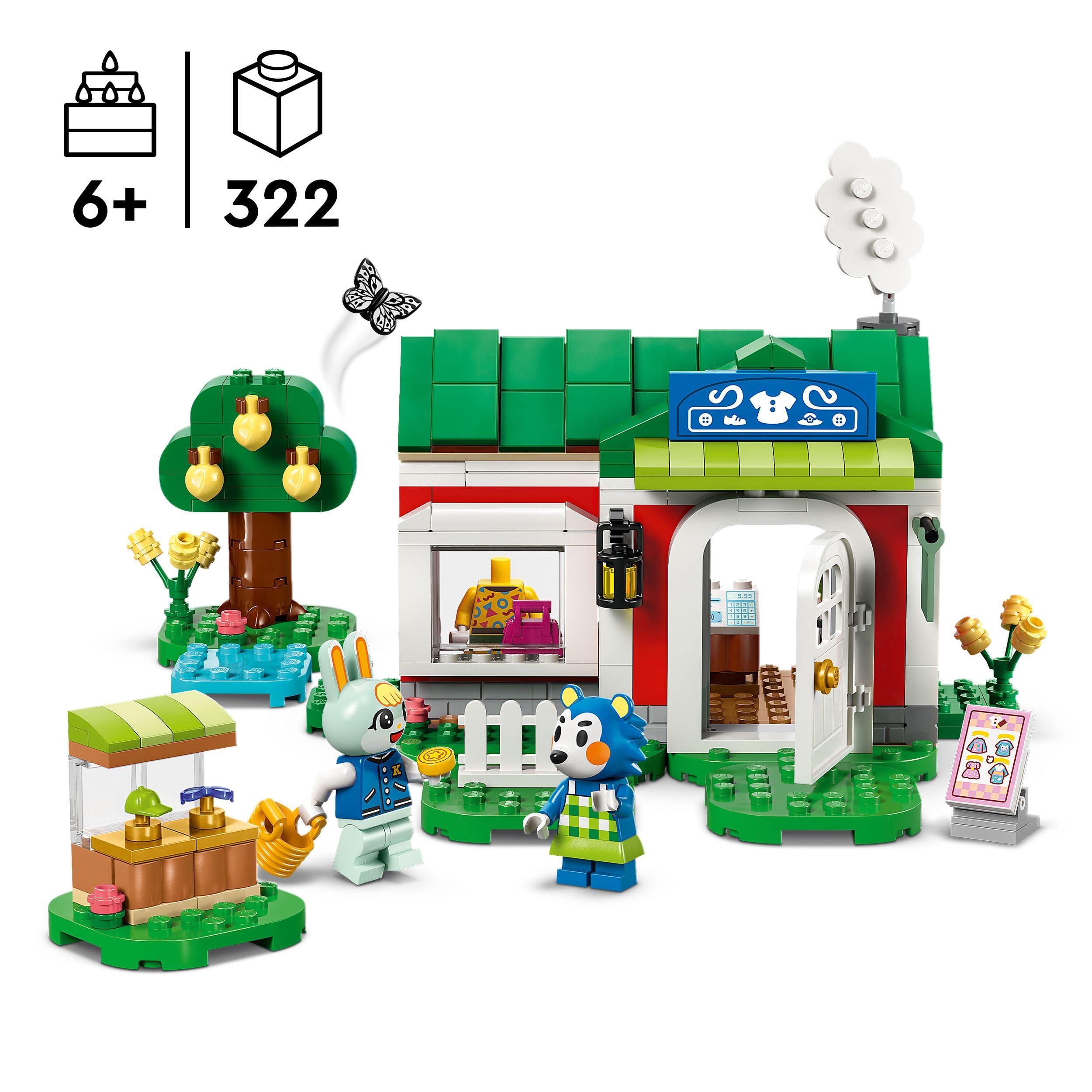 LEGO Animal Crossing Able Sisters Clothing Shop Playset - Building Toy Set for Kids 6+ 4