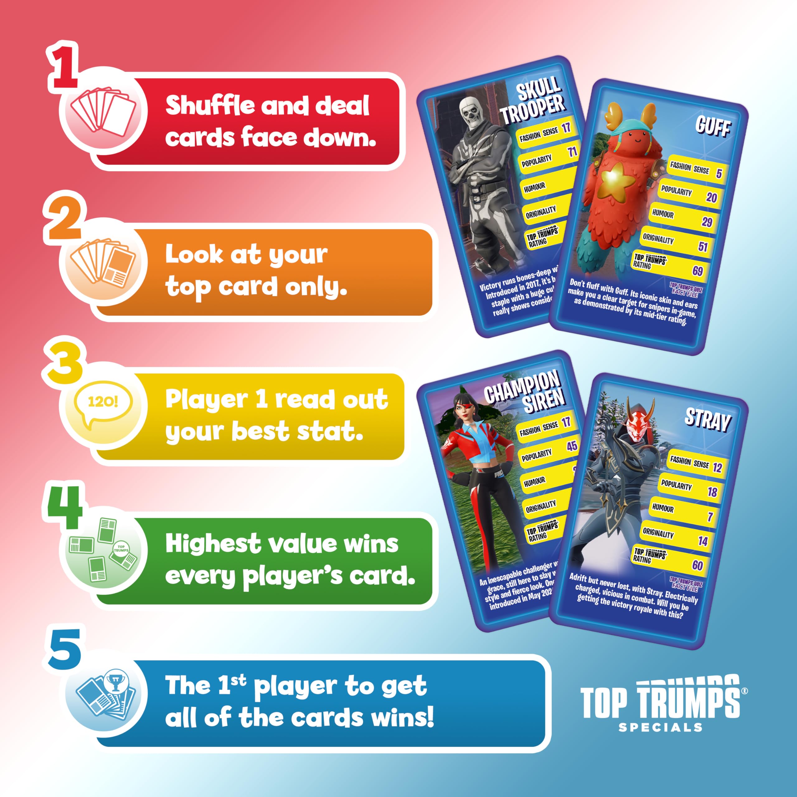 Top Trumps Independent and Unofficial Guide to Fortnite Volume 2 | Portable Card Game
