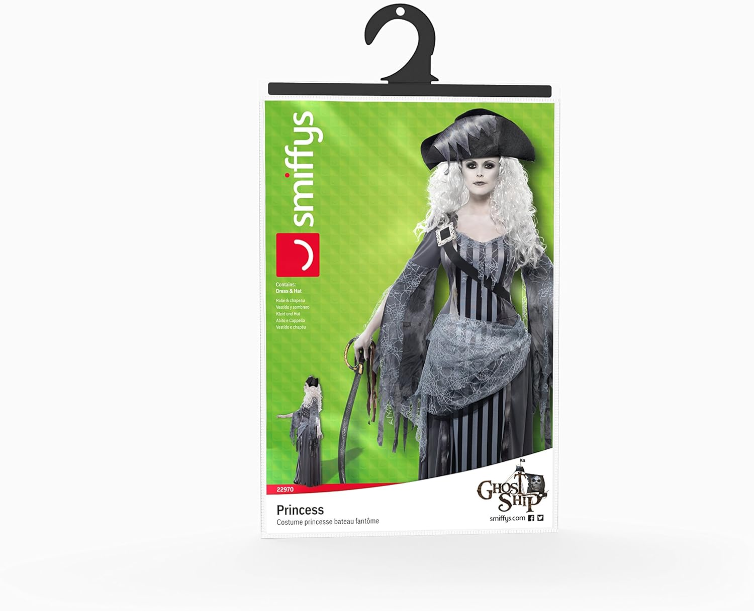 Smiffys Ghost Ship Pirate Princess Costume - Women's Size M 5