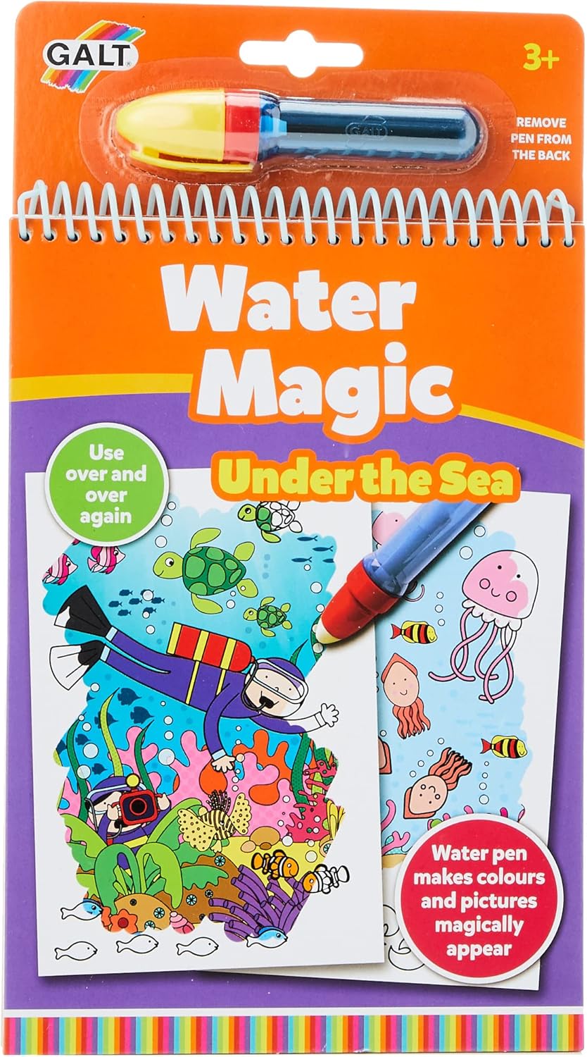 Galt Water Magic - Under the Sea Reusable Colouring Book for Kids 3+
