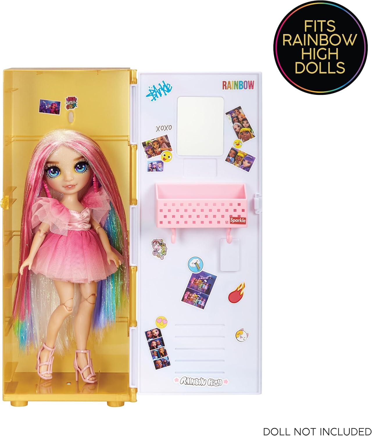 Rainbow High Design & Style Locker Playset - Fashion Doll School Locker with Accessories 4