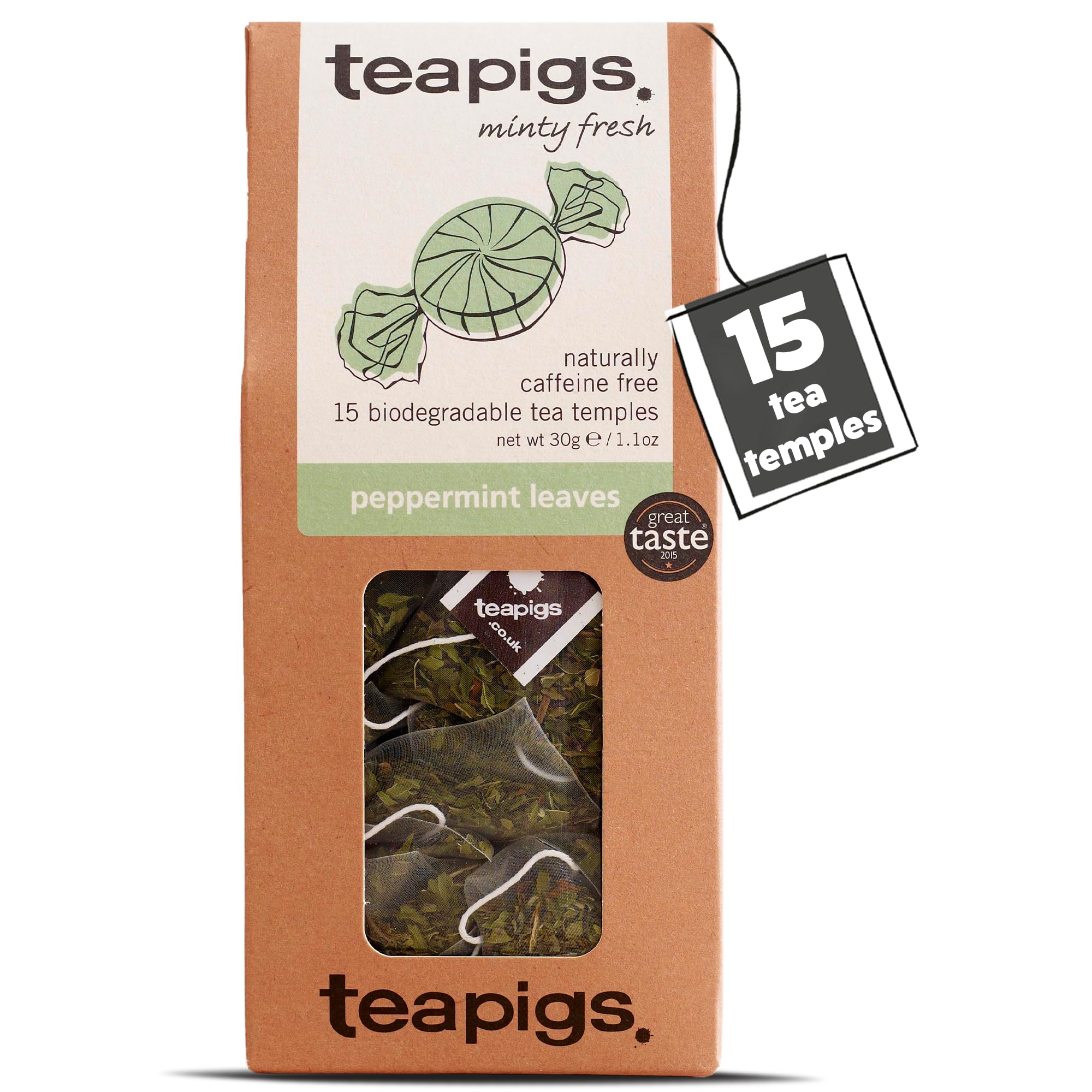Teapigs Peppermint Herbal Tea Made With Whole Leaves - 15 Tea Temples 6