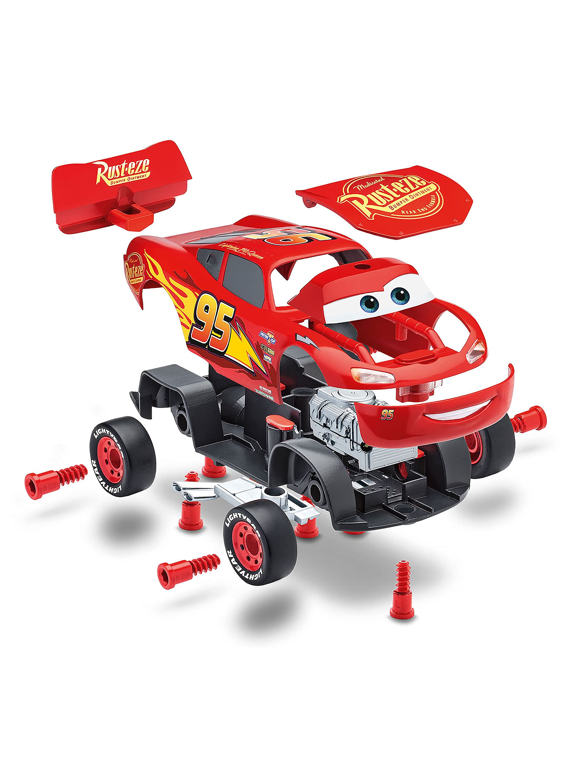 Revell Build & Play: Lightning McQueen Disney Cars - Interactive Building Kit with Lights & Sounds 4