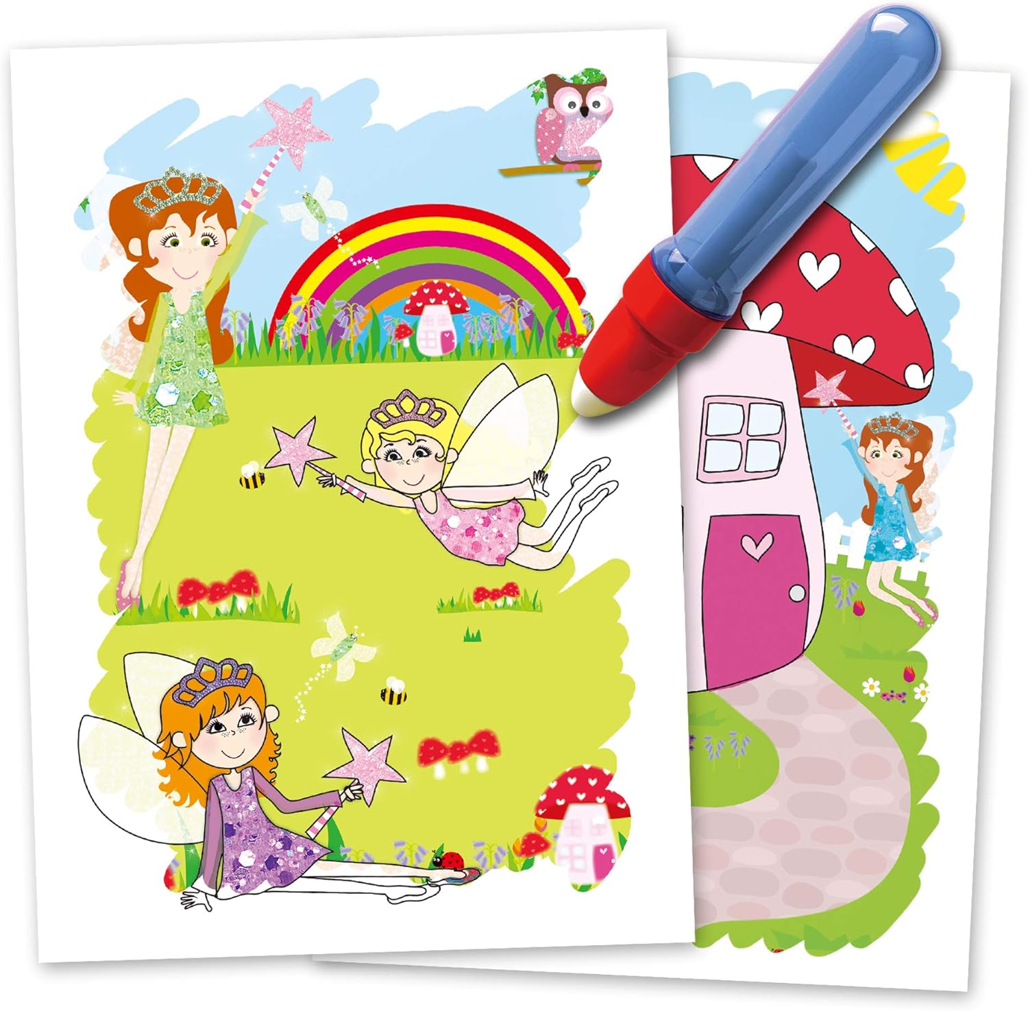 Galt Water Magic - Fairies Reusable Water Reveal Colouring Book for Kids 3+ 3