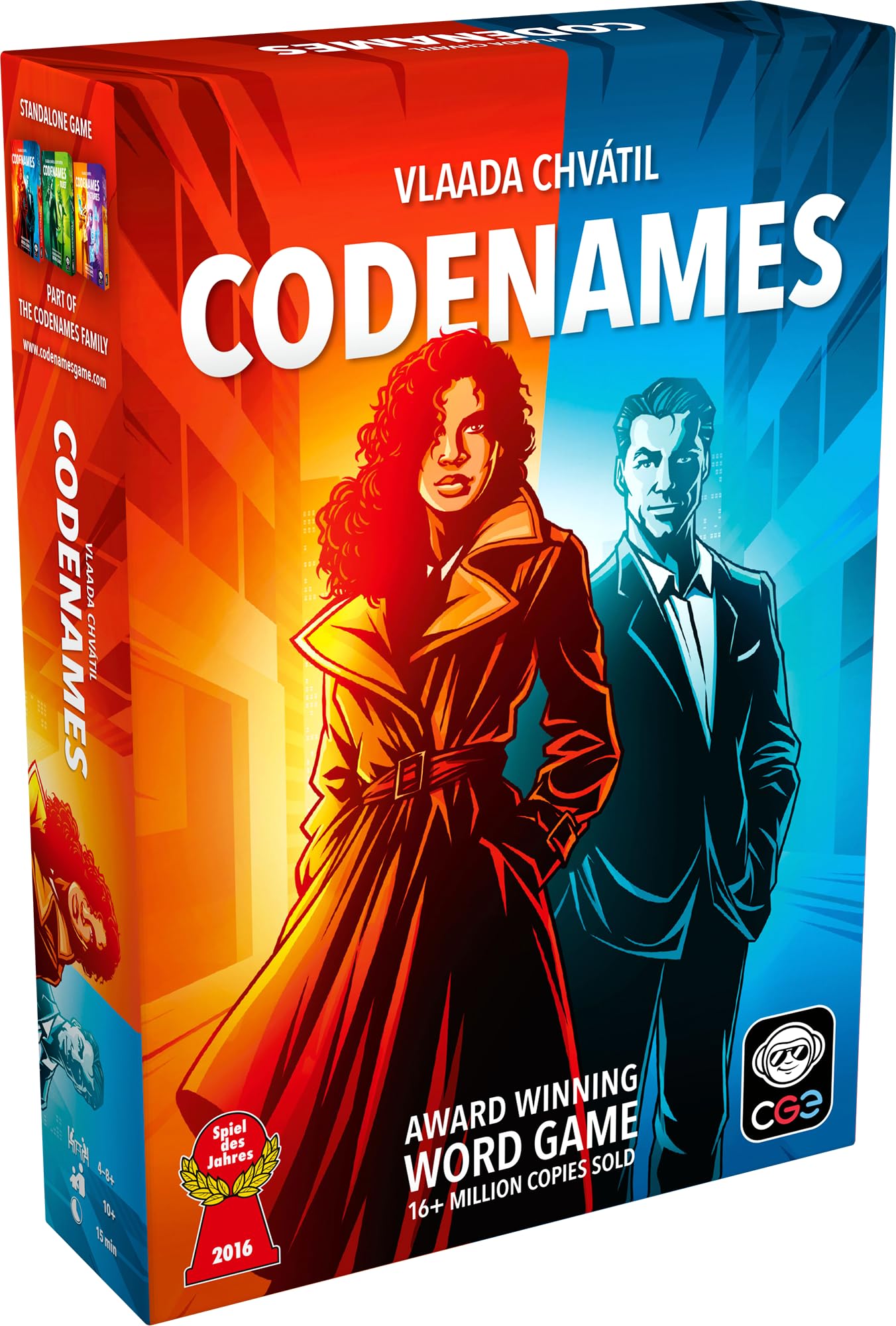 CGE Czech Games Edition Codenames (2025 Edition) Board Game for Kids, Teens, Adults
