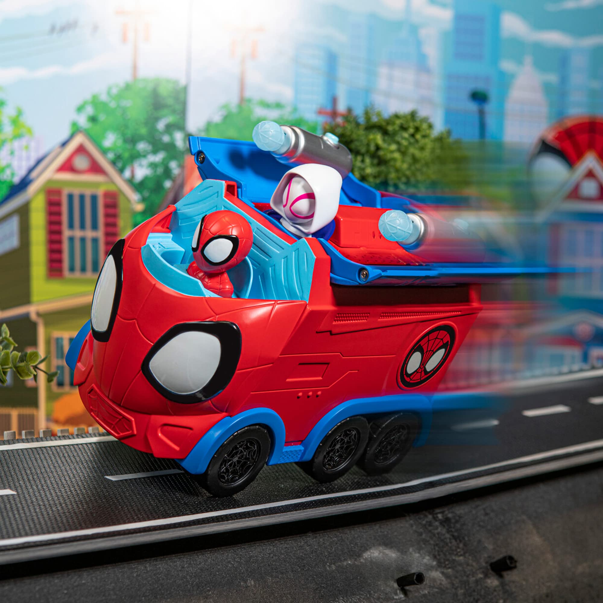 Spidey and Friends Web Spinning Hauler - 8-Inch 3-in-1 Transforming Vehicle 12