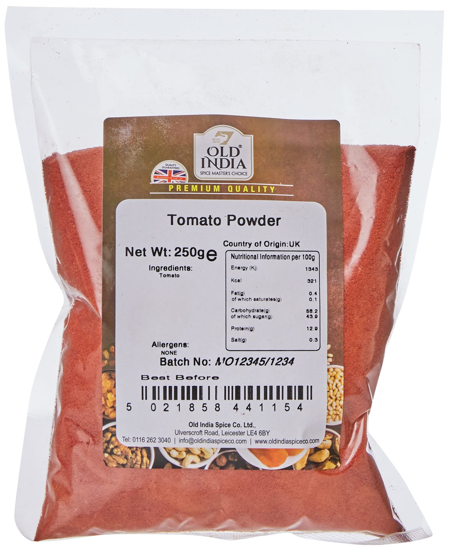 Old India Tomato Powder - 100% Natural Indian Seasoning | 250g