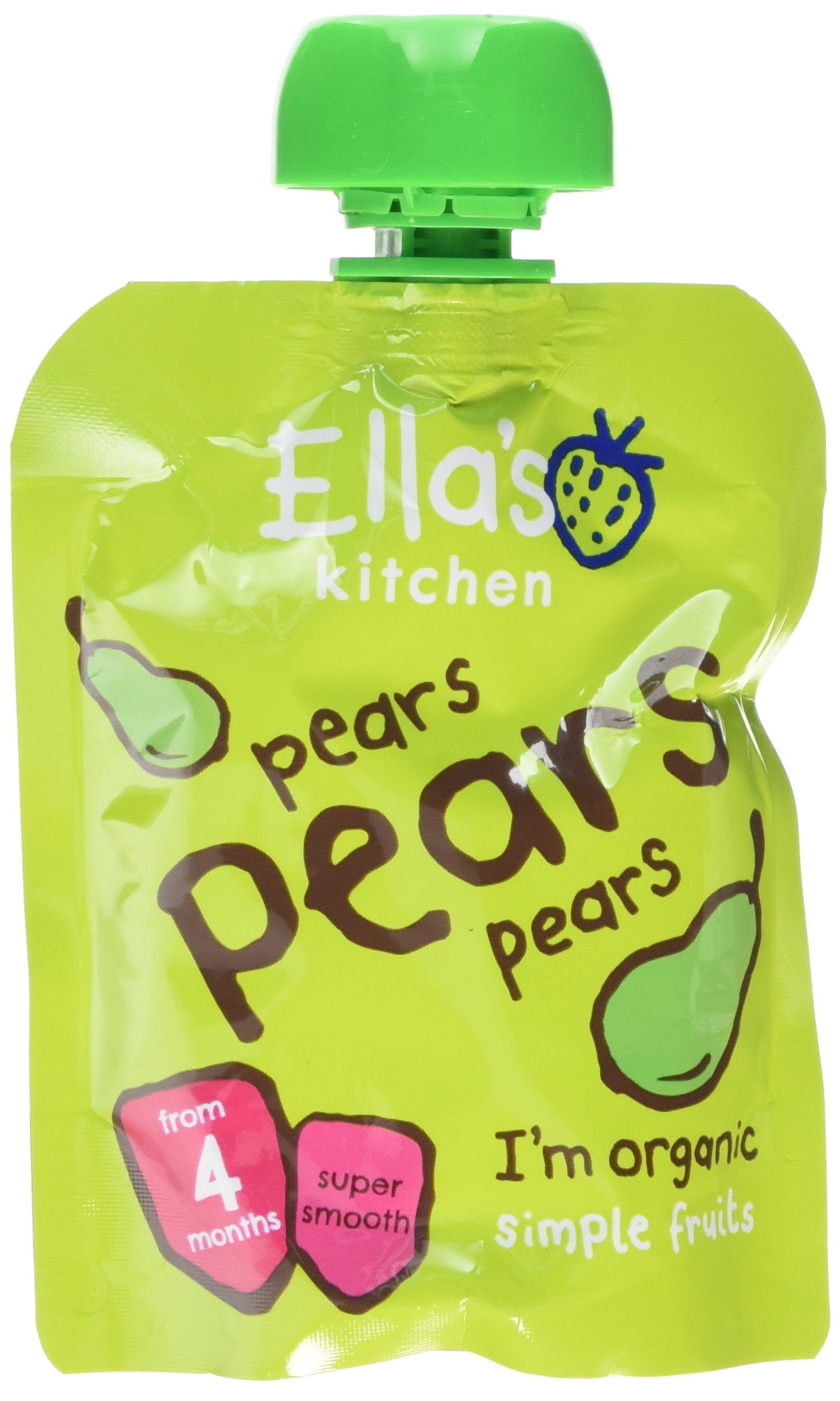 Ella's Kitchen - Organic Pears First Tastes Baby Food Pouch, 70g