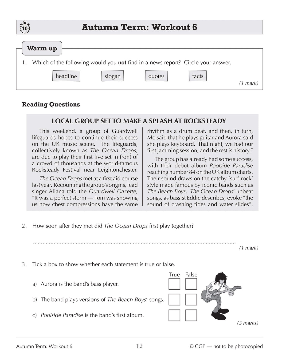 CGP Books Year 7 English 10-Minute Weekly Workouts - KS3 Study Aid | Ages 11-12 | Paperback