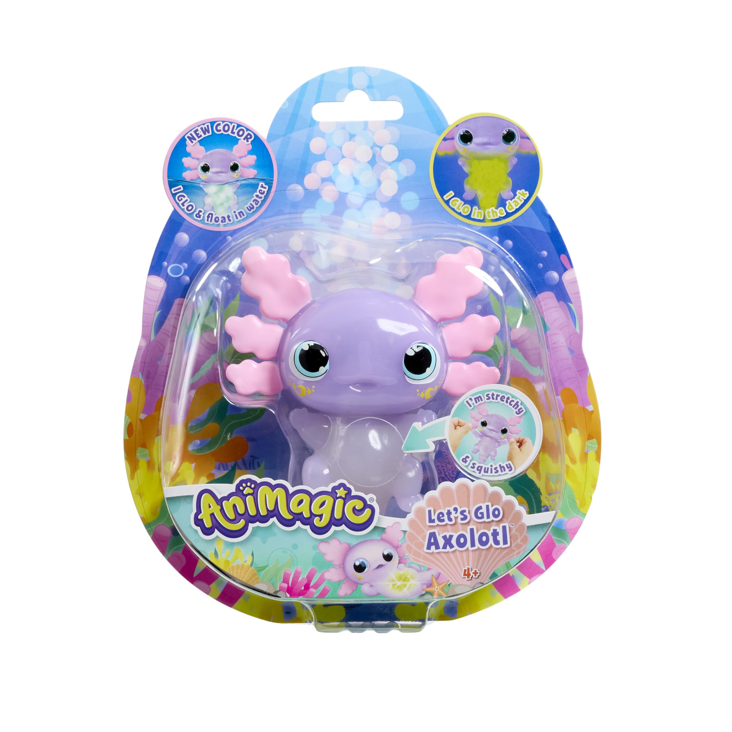 Let's Glo Axolotl - Glowing, Squishy Electronic Pet for Kids