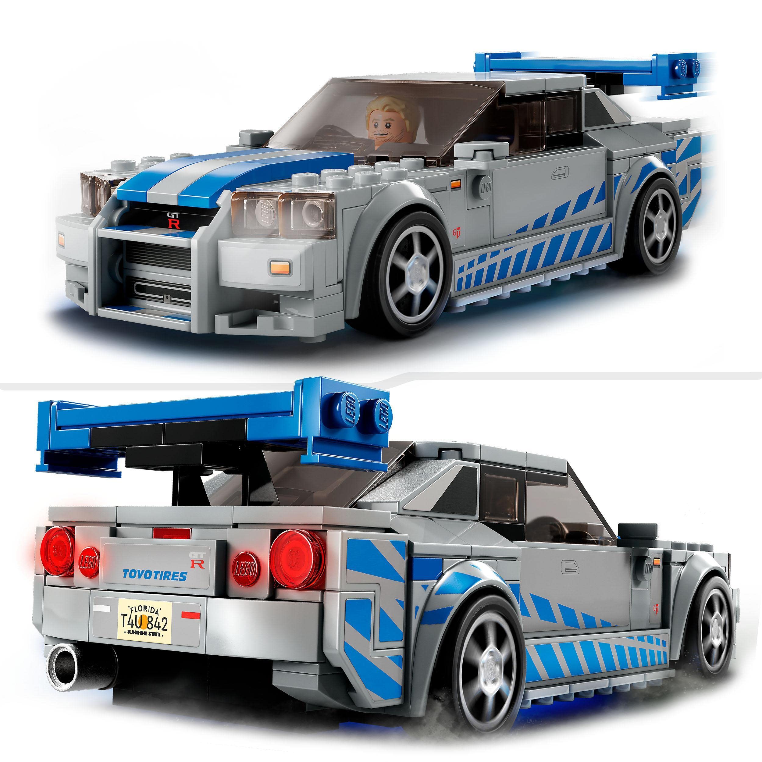 LEGO Speed Champions Nissan Skyline GT-R (R34) Race Car - 319-Piece Building Set for Ages 9+ 15