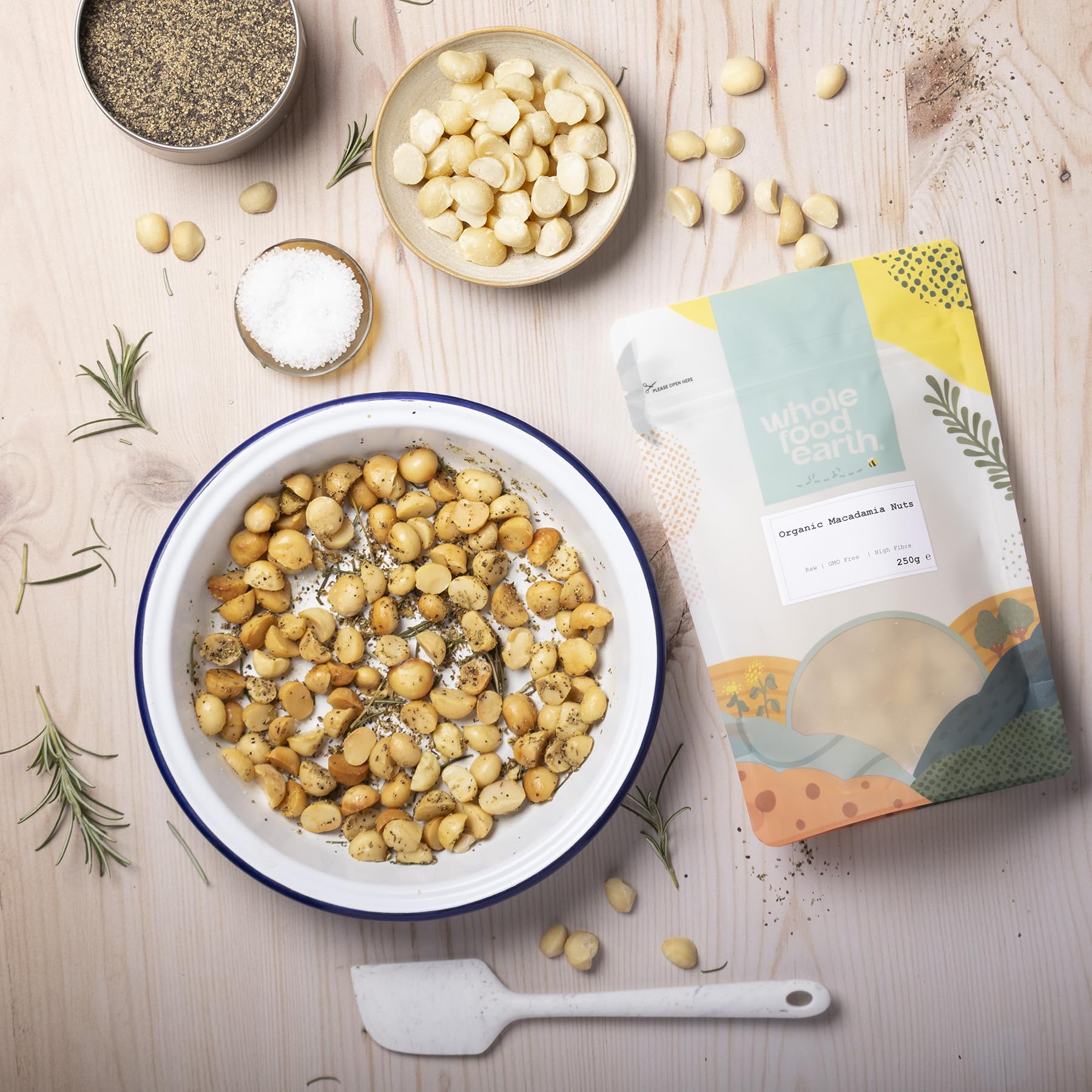 Bio-Macadamianüsse roh 1 kg – gentechnikfrei, vegan, Wholefood Earth 4