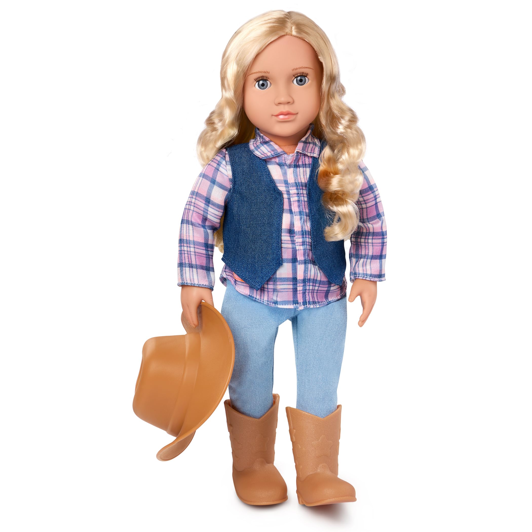 Our Generation Abigale 18-inch Cowgirl Doll - Western-Themed Equestrian Doll with Lifelike Hazel Eyes, Blonde Hair & Riding Outfit, Ages 3+ 3