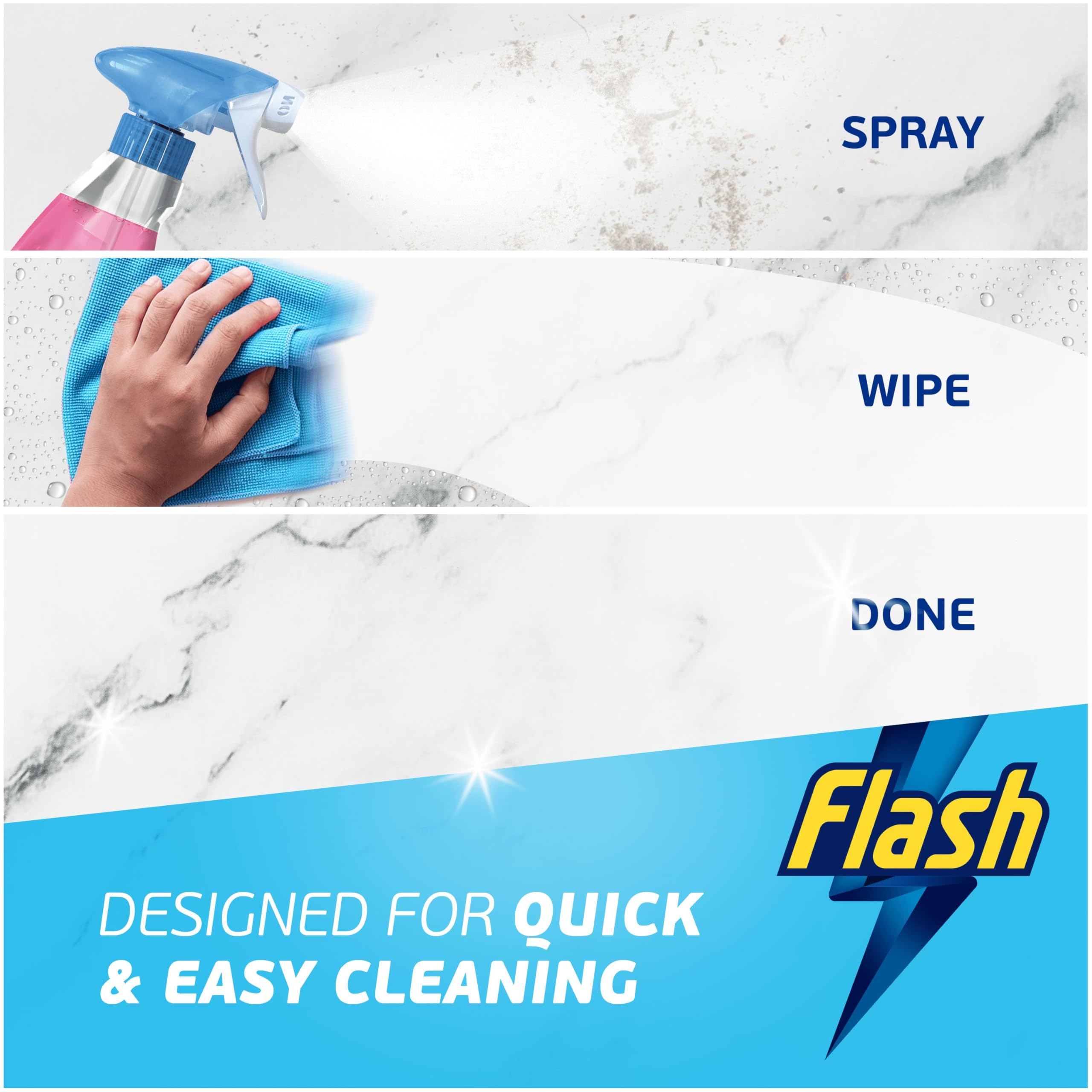 FLASH Antibacterial All-Purpose Cleaning Spray Wild Berries Scent 800ml 6